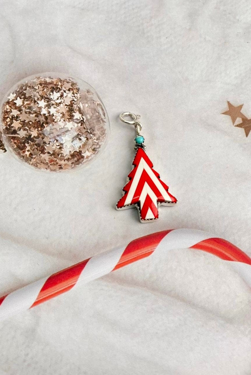 Holly Jolly Red & White Christmas Charms-Charms & Pendants-Krush Kandy, Women's Online Fashion Boutique Located in Phoenix, Arizona (Scottsdale Area)