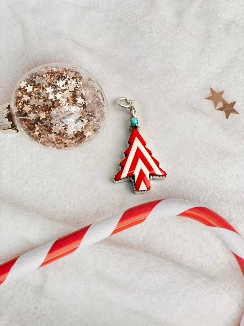 Holly Jolly Red & White Christmas Charms-Charms & Pendants-Krush Kandy, Women's Online Fashion Boutique Located in Phoenix, Arizona (Scottsdale Area)