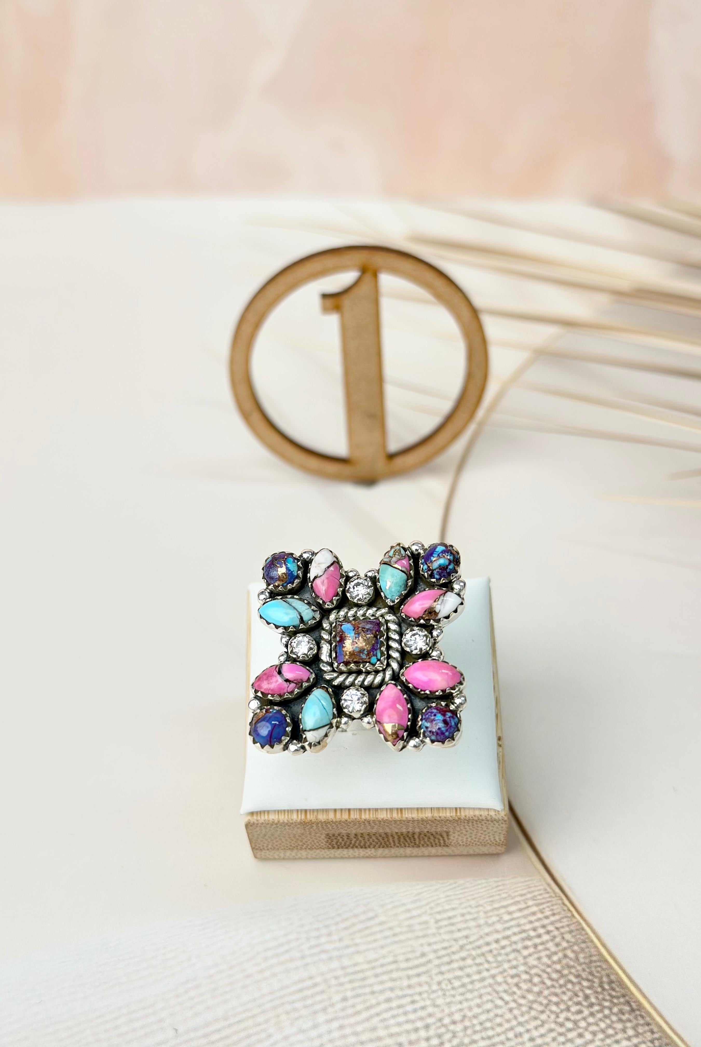 Various Multi Dahlia Ring Clusters-Rings-Krush Kandy, Women's Online Fashion Boutique Located in Phoenix, Arizona (Scottsdale Area)