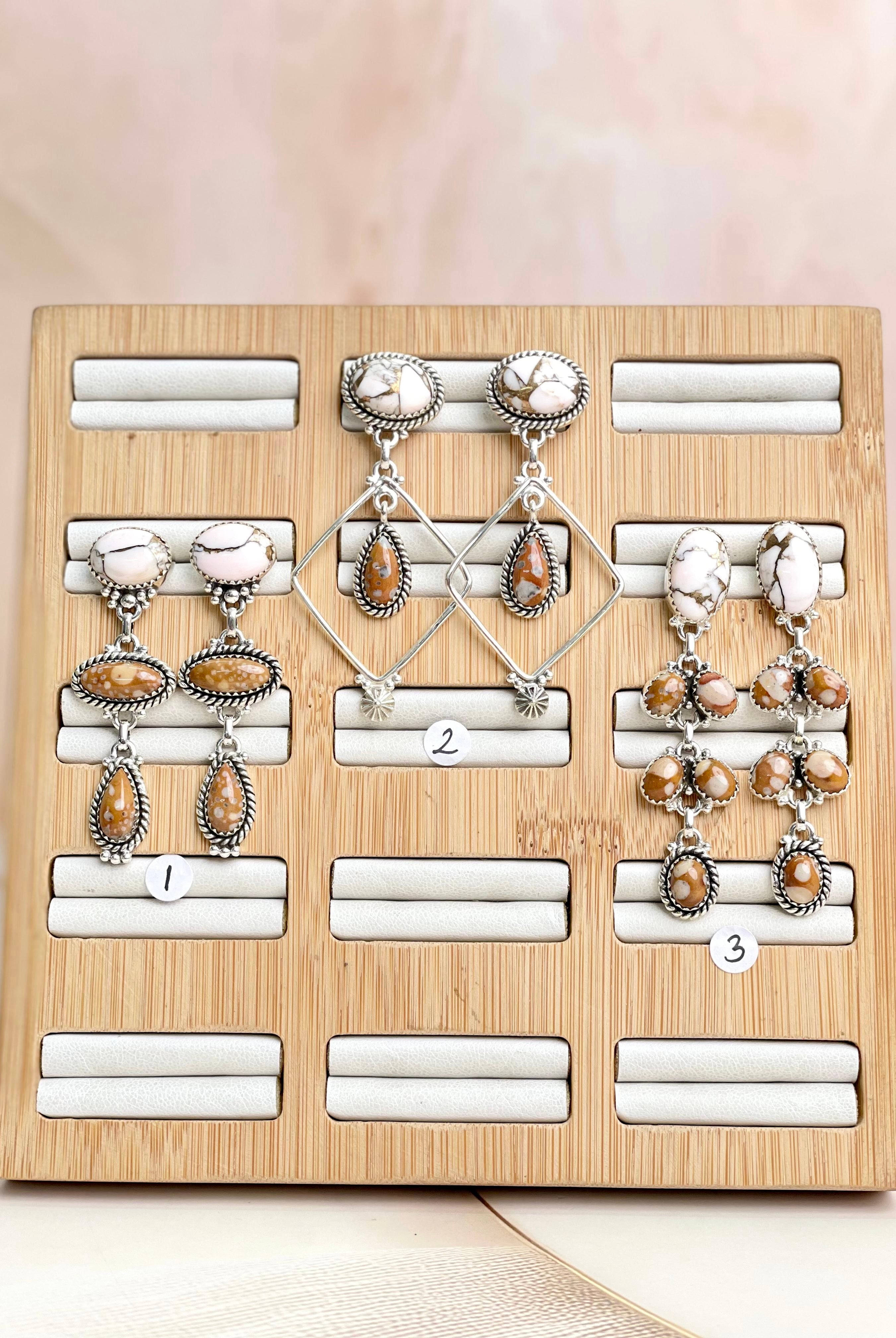 Angel Dahlia & Deer Fawn Earrings no4-Earrings-Krush Kandy, Women's Online Fashion Boutique Located in Phoenix, Arizona (Scottsdale Area)