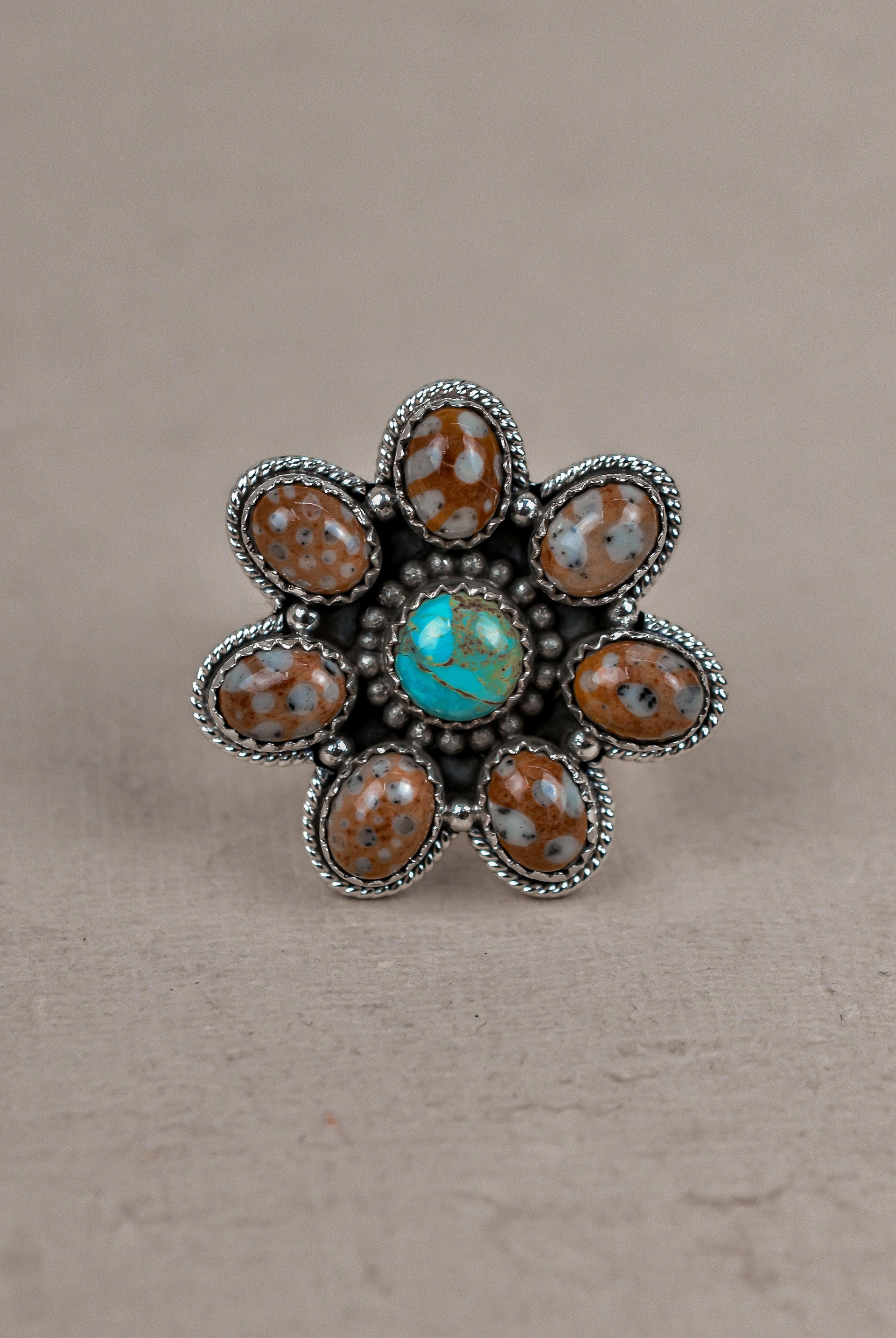 Bambi With Turquoise Ring-Cluster Rings-Krush Kandy, Women's Online Fashion Boutique Located in Phoenix, Arizona (Scottsdale Area)