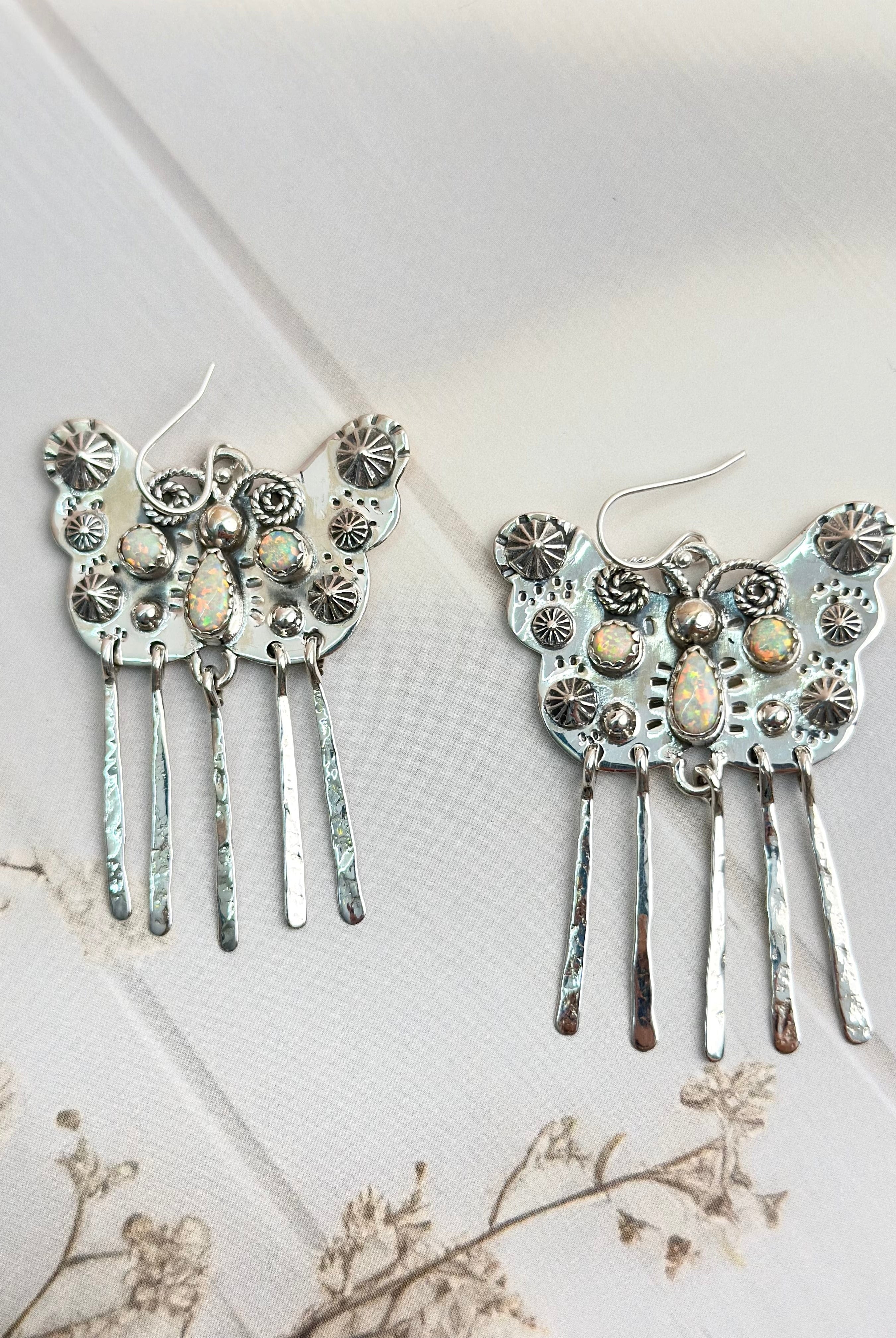 Boho Butterfly in Mesa Desert Opal Earrings-Earrings-Krush Kandy, Women's Online Fashion Boutique Located in Phoenix, Arizona (Scottsdale Area)
