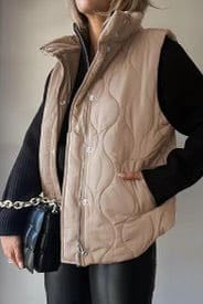 Lux Quilted Puffer Vest-Jackets-Krush Kandy, Women's Online Fashion Boutique Located in Phoenix, Arizona (Scottsdale Area)