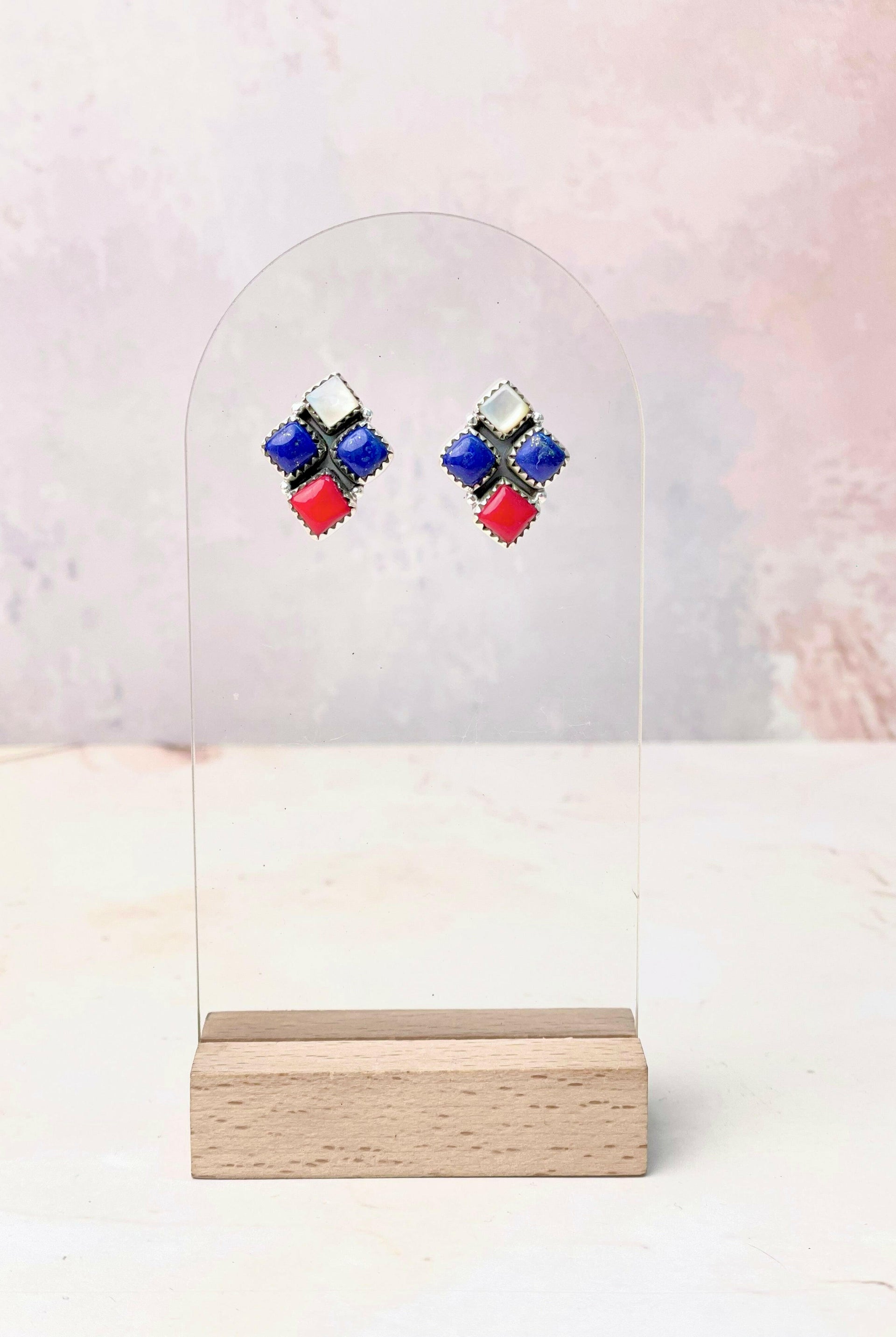 Pearl Coyote Twinkles Studs-Earrings-Krush Kandy, Women's Online Fashion Boutique Located in Phoenix, Arizona (Scottsdale Area)