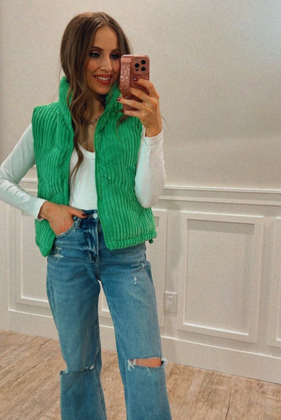 The Ridge Zip-Up Padded Corduroy Puffer Vest S-3X EXCLUSIVE-Vests-Krush Kandy, Women's Online Fashion Boutique Located in Phoenix, Arizona (Scottsdale Area)