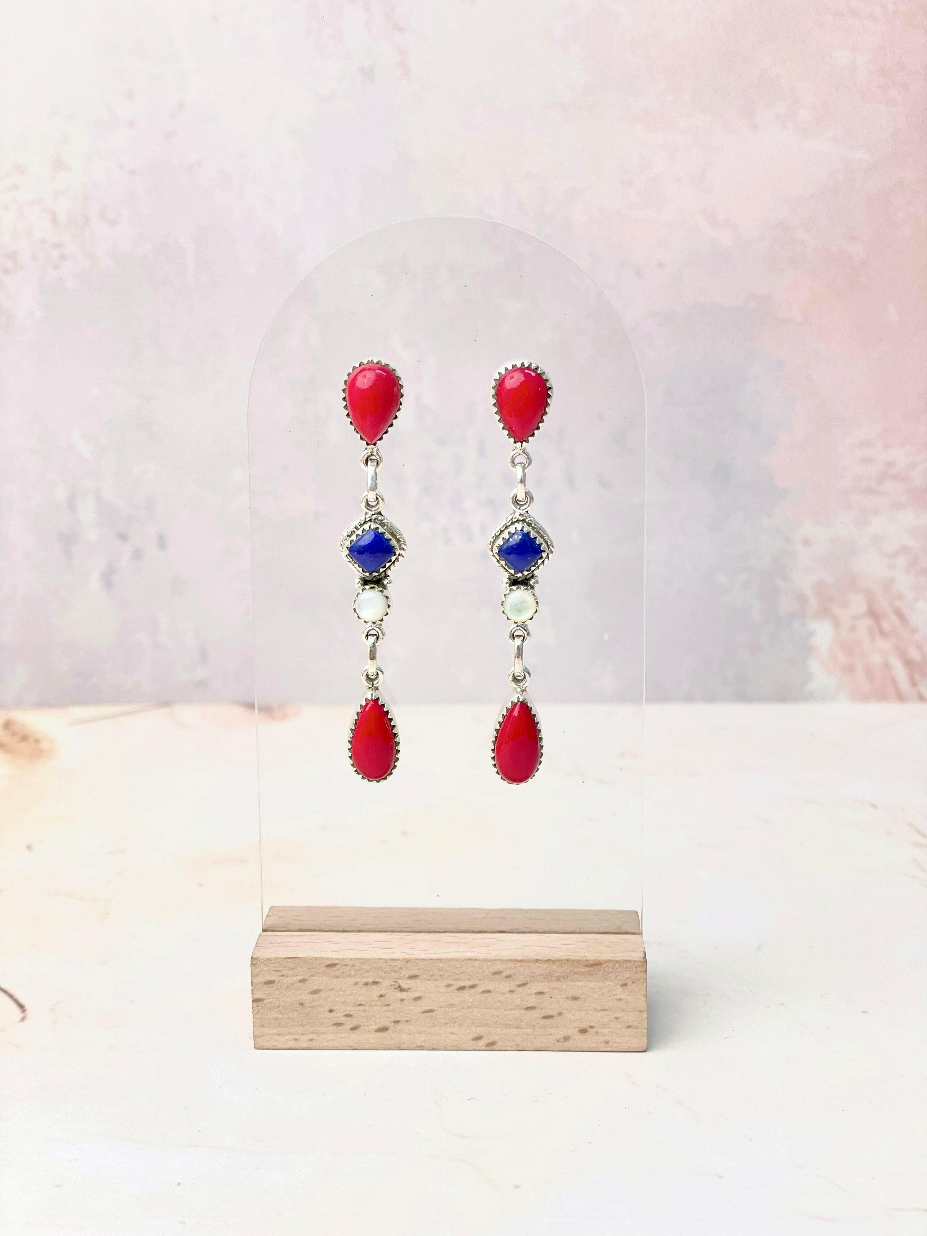 Firecracker Drops Earrings-Earrings-Krush Kandy, Women's Online Fashion Boutique Located in Phoenix, Arizona (Scottsdale Area)