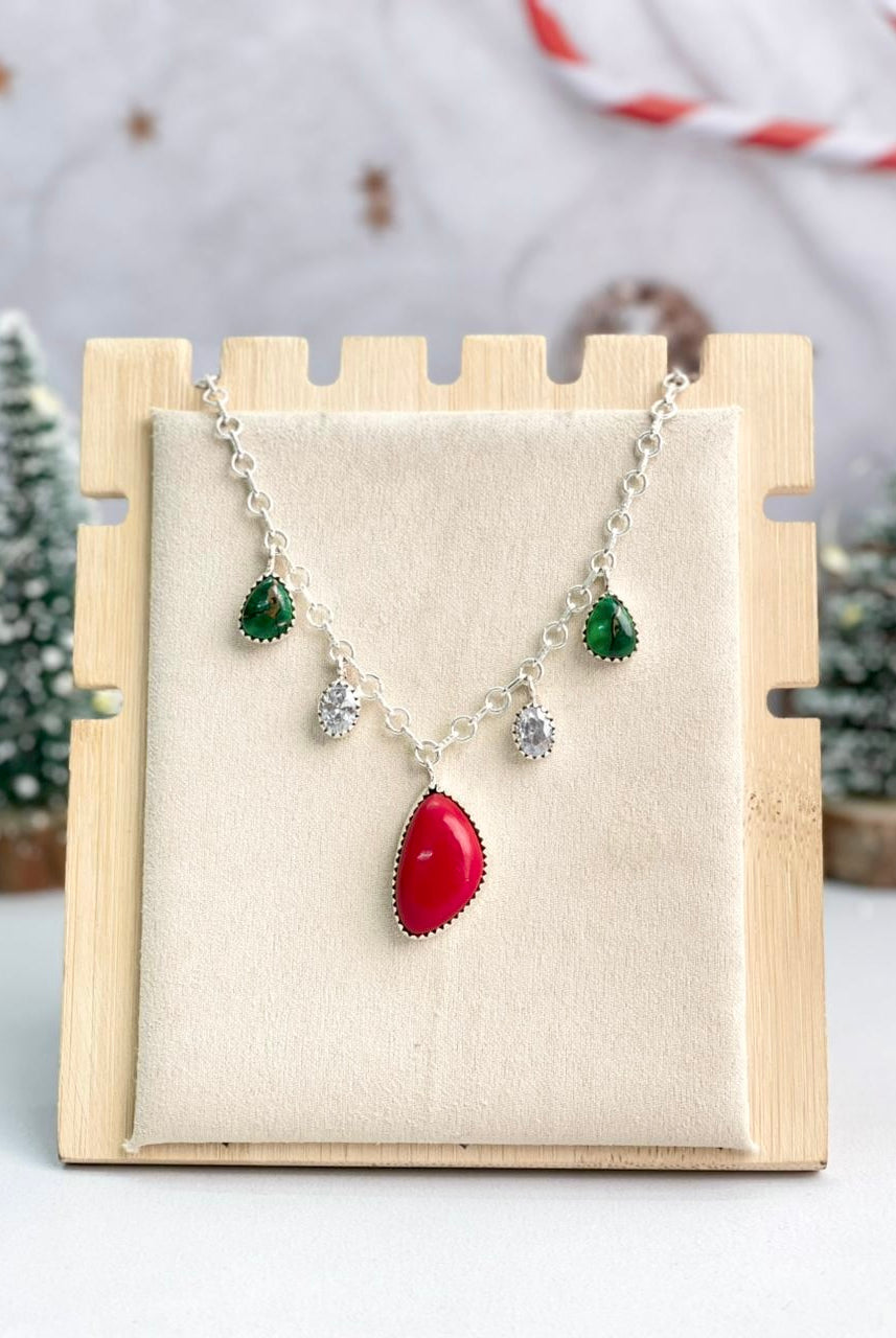 Simply Sweet Winter Holiday Necklace-Necklaces-Krush Kandy, Women's Online Fashion Boutique Located in Phoenix, Arizona (Scottsdale Area)