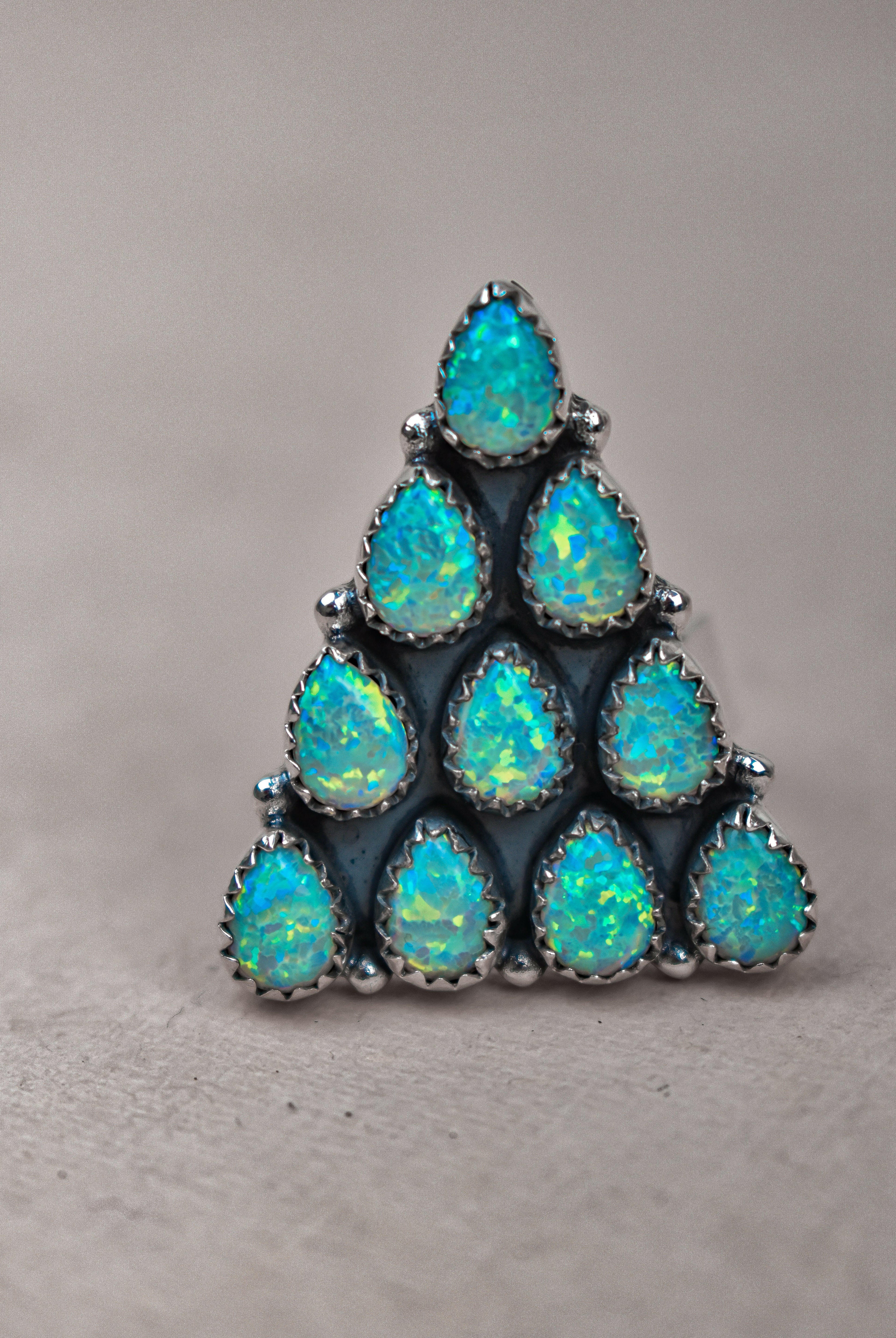 Pyramid Prism Gemstone Ring-Cluster Rings-Krush Kandy, Women's Online Fashion Boutique Located in Phoenix, Arizona (Scottsdale Area)