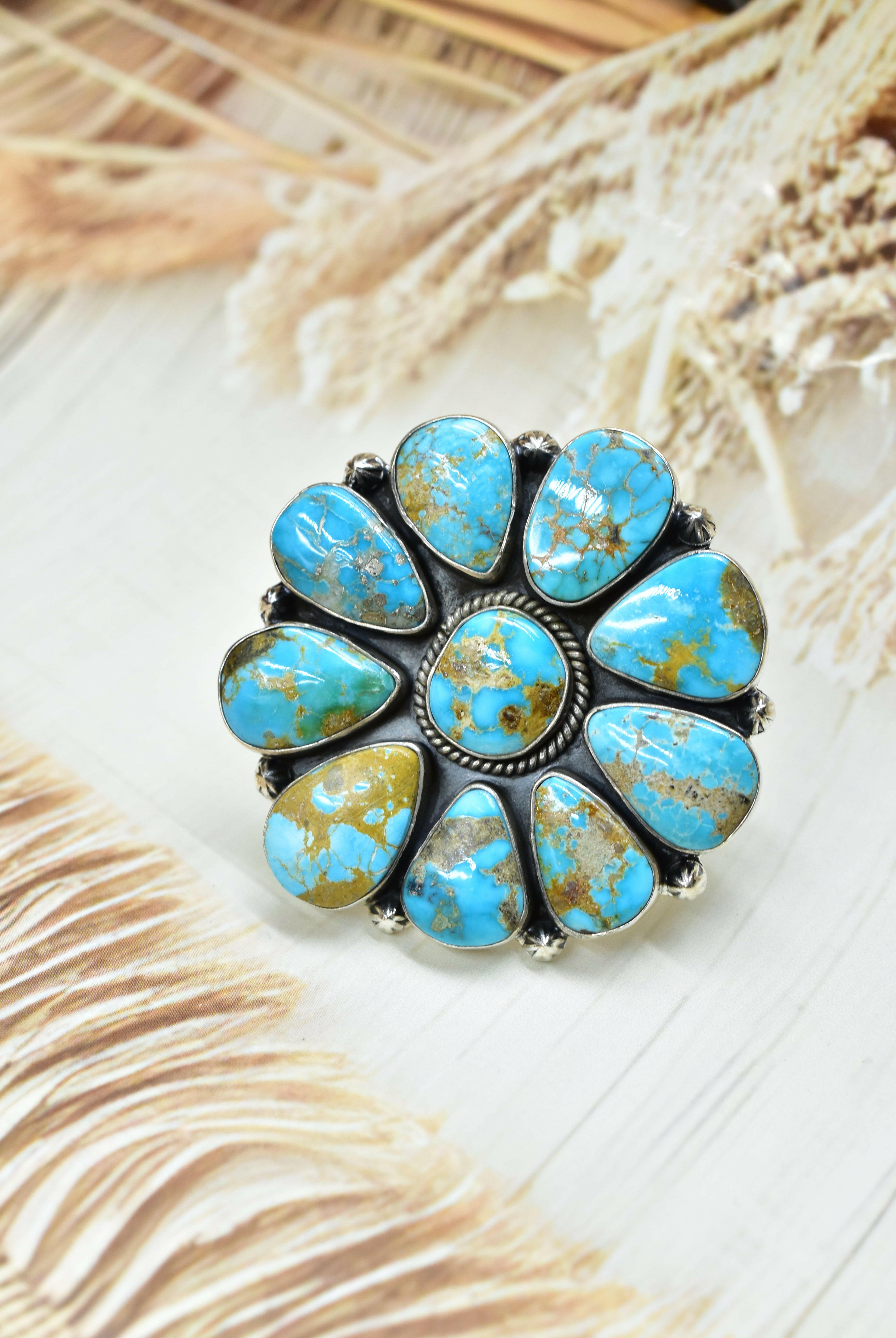 Desert Blue Jasper Blooming Rings-Rings-Krush Kandy, Women's Online Fashion Boutique Located in Phoenix, Arizona (Scottsdale Area)