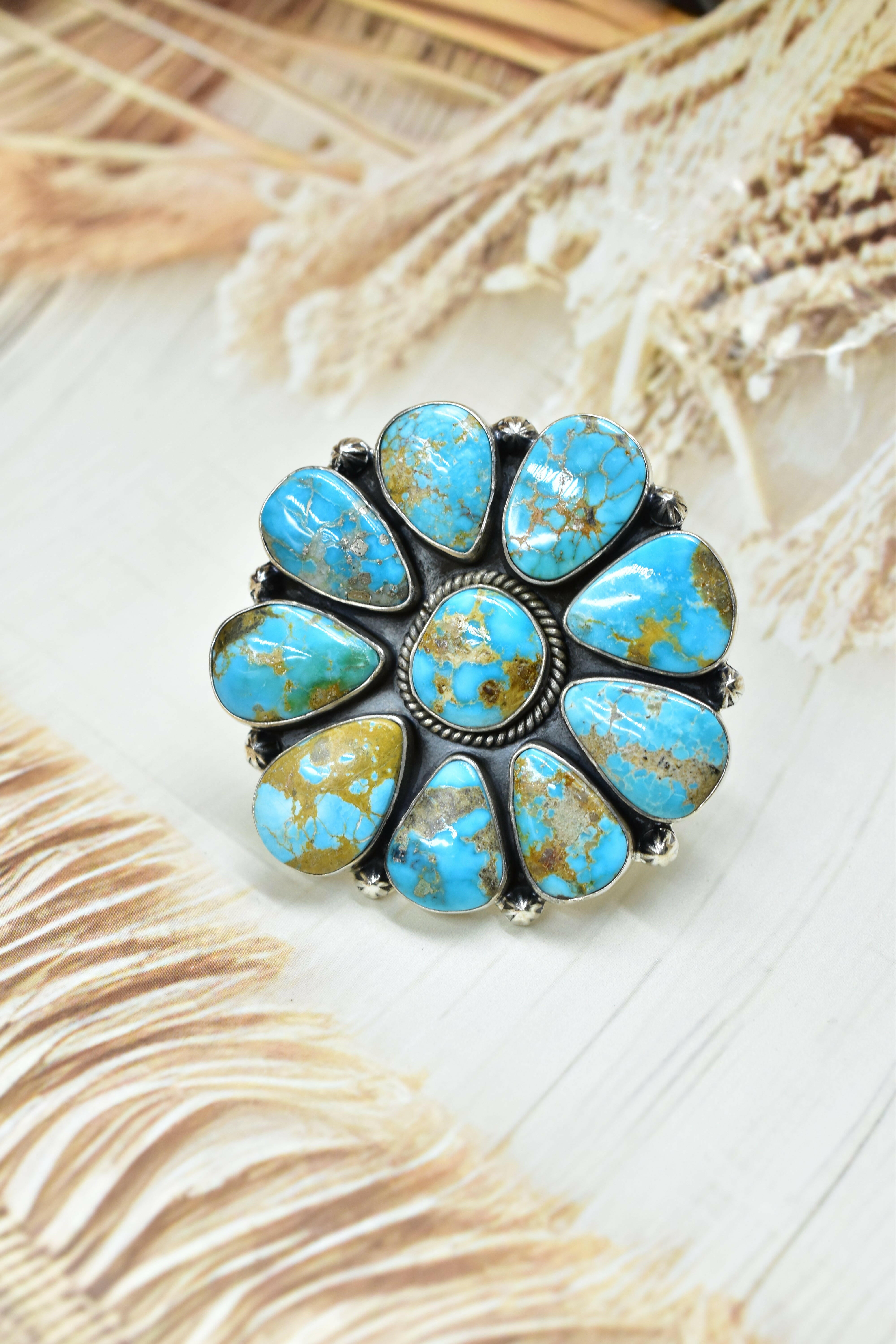 Desert Blue Jasper Blooming Rings-Rings-Krush Kandy, Women's Online Fashion Boutique Located in Phoenix, Arizona (Scottsdale Area)