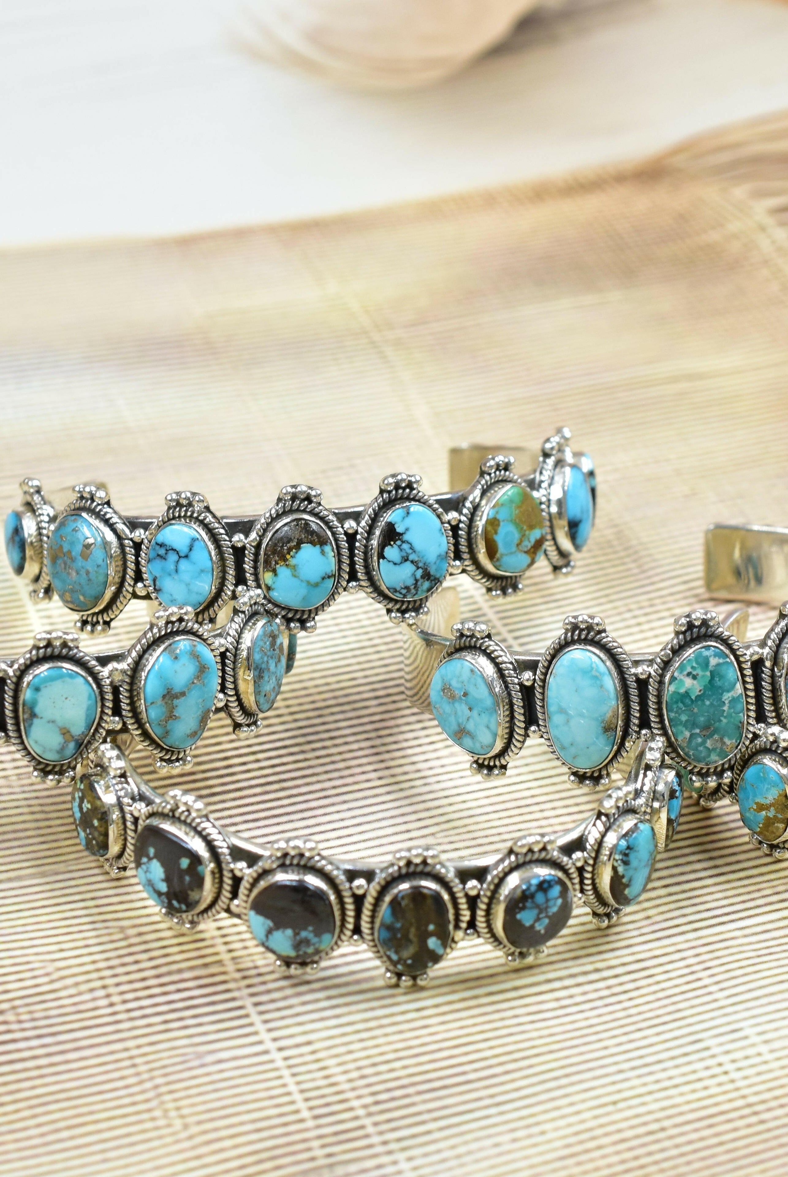 One Of A Kind Stone Bangles-Bracelets-Krush Kandy, Women's Online Fashion Boutique Located in Phoenix, Arizona (Scottsdale Area)