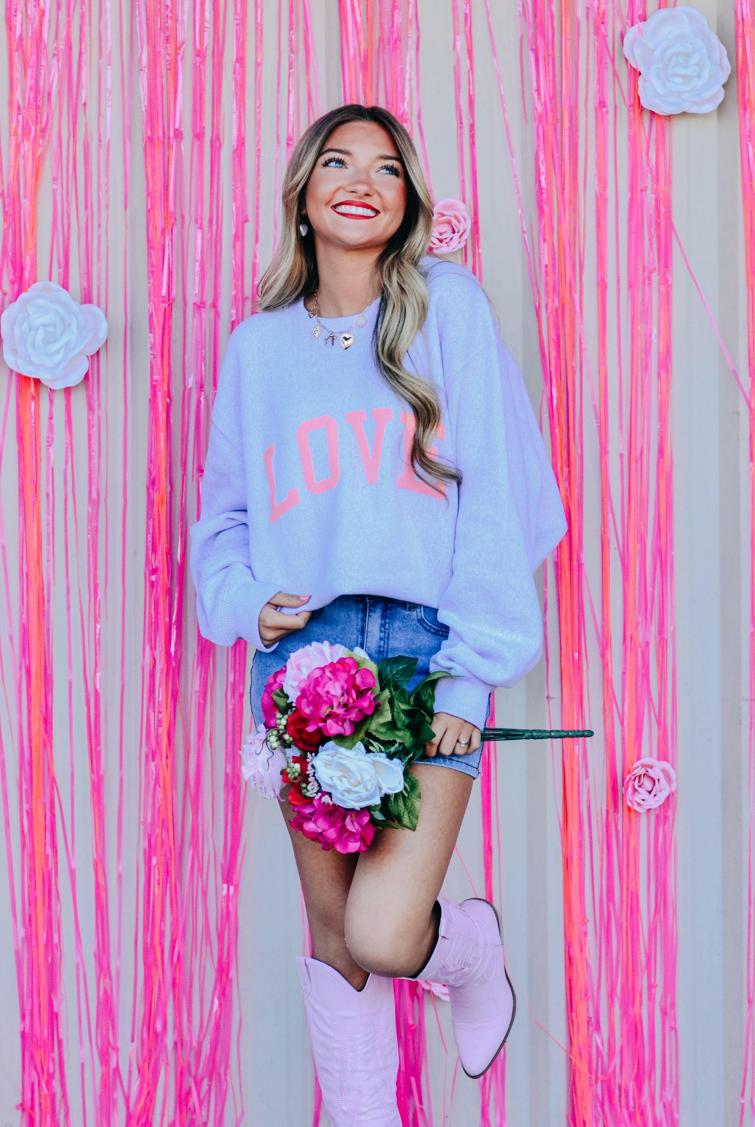 Love Puff Knit Sweater-Krush Kandy, Women's Online Fashion Boutique Located in Phoenix, Arizona (Scottsdale Area)