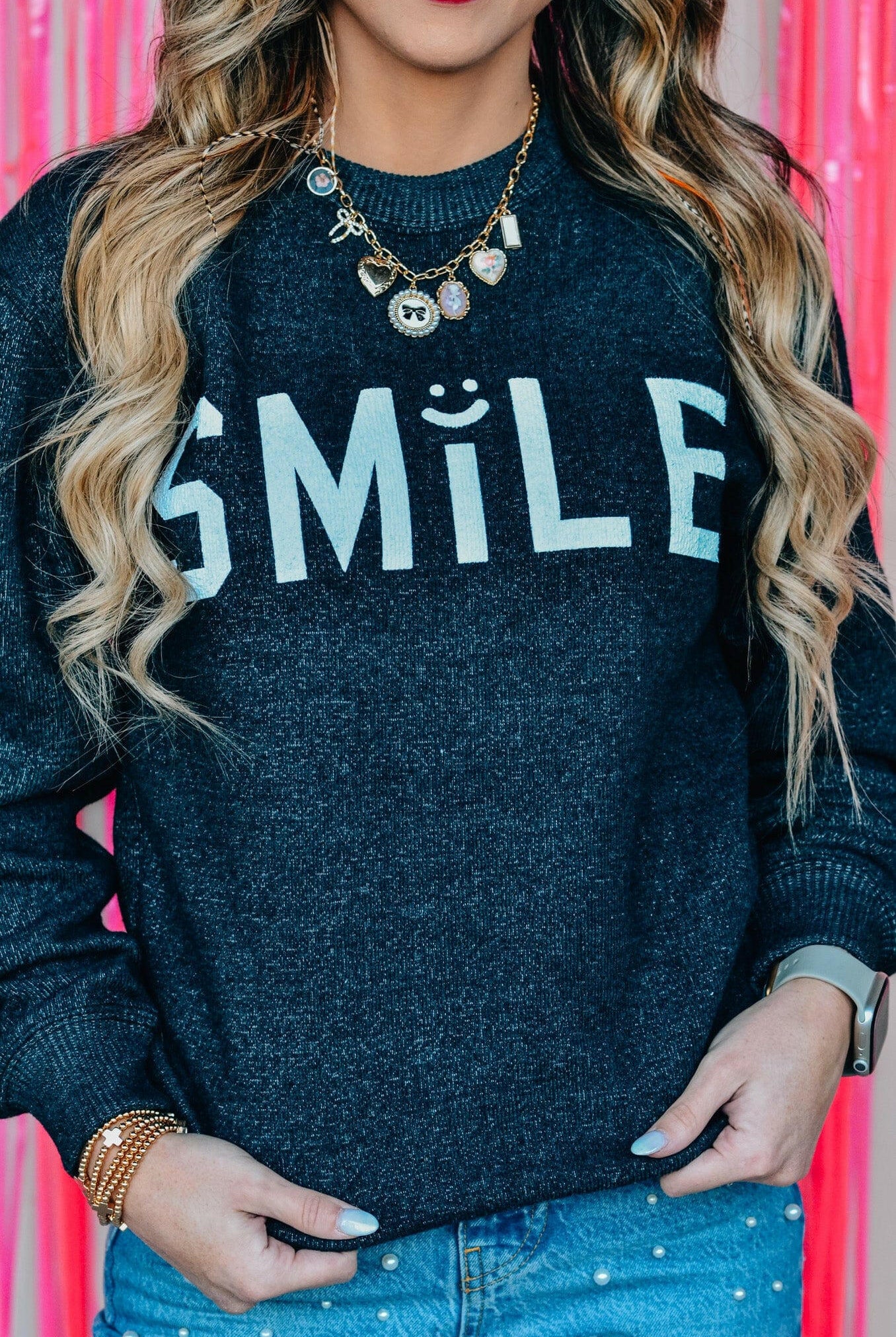 Smile Puff Knit Sweater-Krush Kandy, Women's Online Fashion Boutique Located in Phoenix, Arizona (Scottsdale Area)