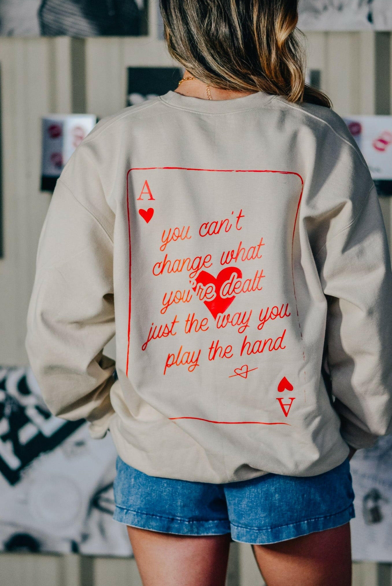 Queen of Hearts Sweatshirt-Krush Kandy, Women's Online Fashion Boutique Located in Phoenix, Arizona (Scottsdale Area)
