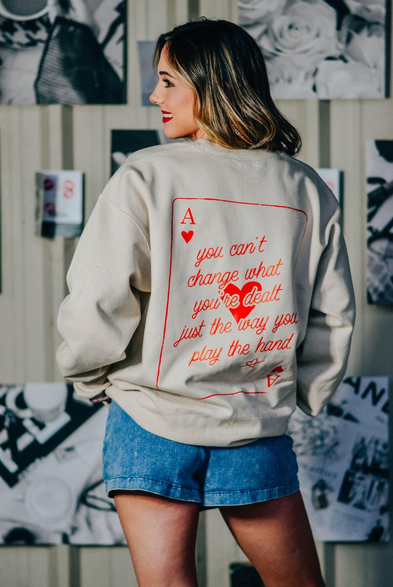 Queen of Hearts Sweatshirt-Krush Kandy, Women's Online Fashion Boutique Located in Phoenix, Arizona (Scottsdale Area)