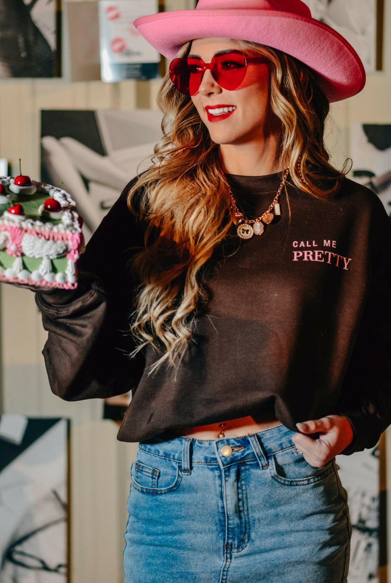Call Me Pretty & Feed Me Tacos Sweatshirt-Krush Kandy, Women's Online Fashion Boutique Located in Phoenix, Arizona (Scottsdale Area)