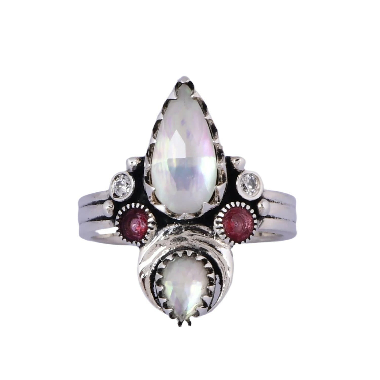 Moonlight Bliss Stone Ring-Rings-Krush Kandy, Women's Online Fashion Boutique Located in Phoenix, Arizona (Scottsdale Area)