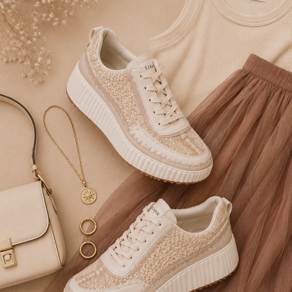 Dolea - Loop Woven Platform Sneakers