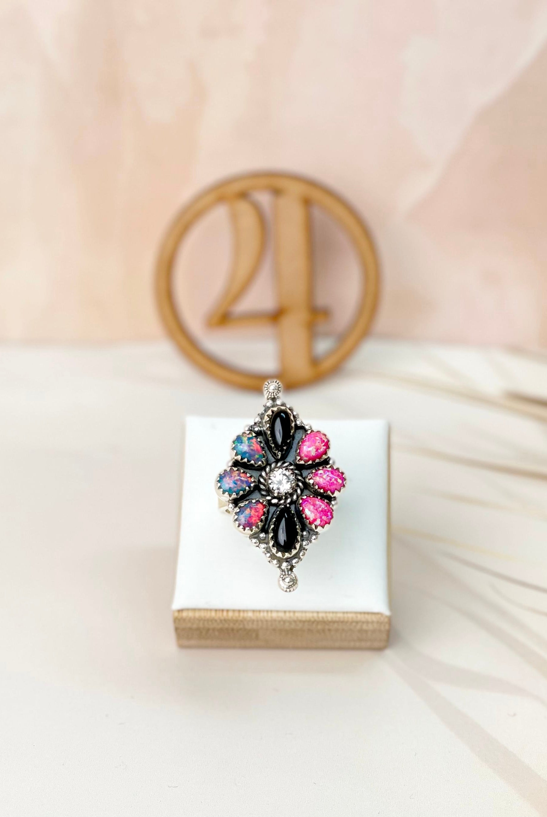 Kandy Opal Rings Bno. 2-Rings-Krush Kandy, Women's Online Fashion Boutique Located in Phoenix, Arizona (Scottsdale Area)