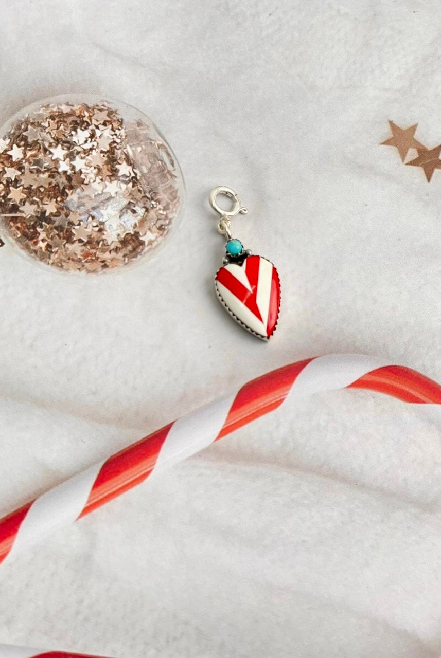Holly Jolly Red & White Christmas Charms-Charms & Pendants-Krush Kandy, Women's Online Fashion Boutique Located in Phoenix, Arizona (Scottsdale Area)