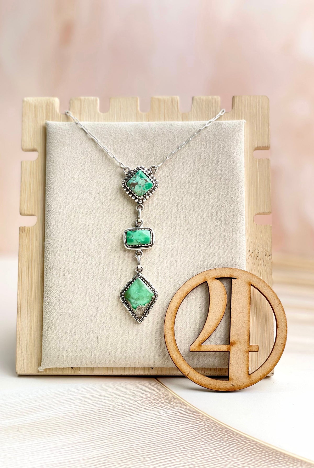Australian Varascite Lariat Necklace Sno 15-Necklaces-Krush Kandy, Women's Online Fashion Boutique Located in Phoenix, Arizona (Scottsdale Area)