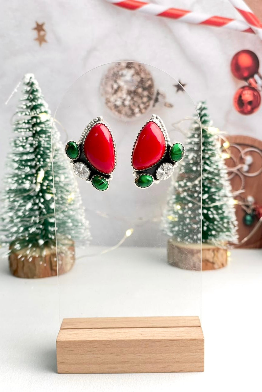 Christmas in Kandyland Statement Studs-Earrings-Krush Kandy, Women's Online Fashion Boutique Located in Phoenix, Arizona (Scottsdale Area)