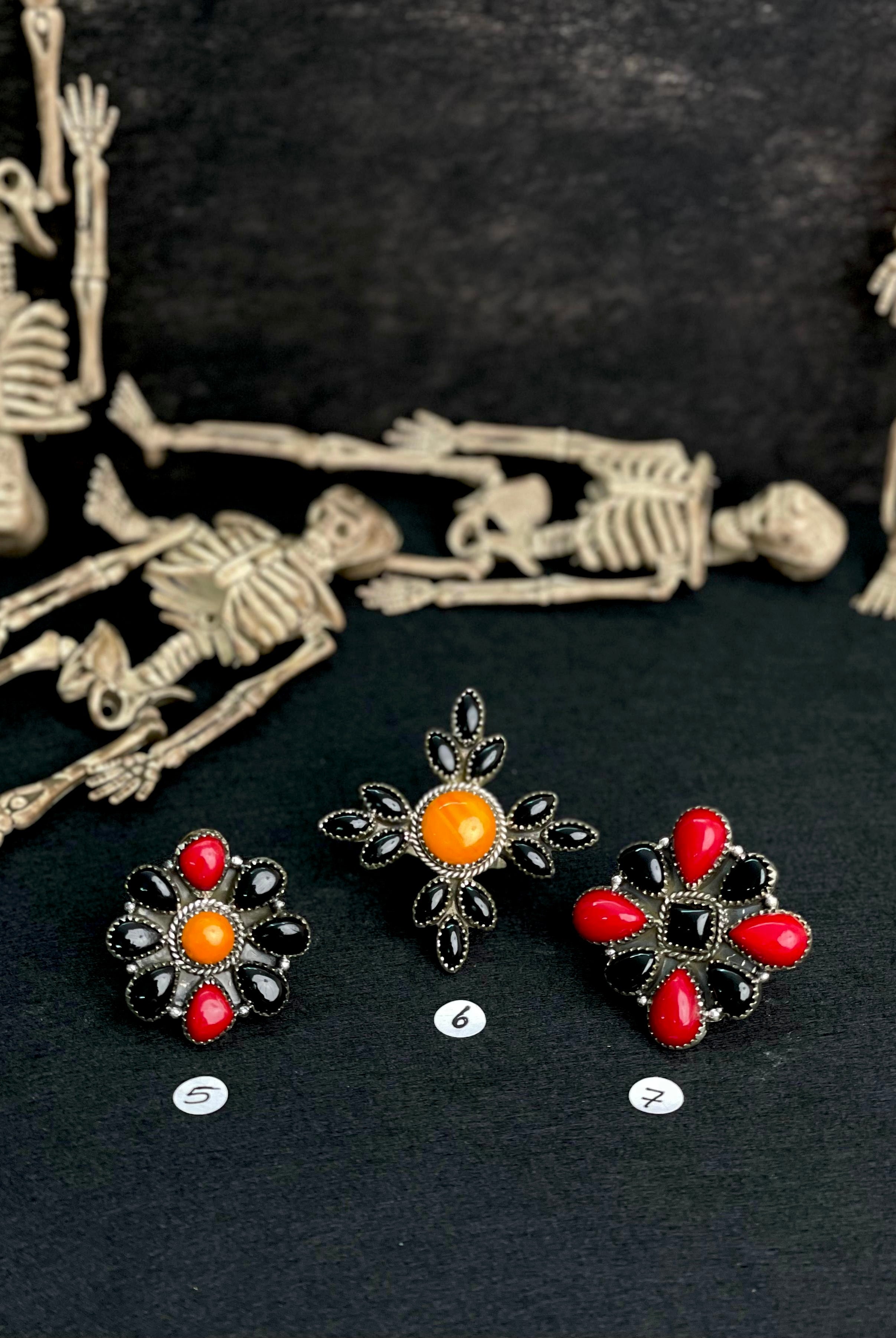 Halloween Rings Rosarita & Black Onyx sno 31-Rings-Krush Kandy, Women's Online Fashion Boutique Located in Phoenix, Arizona (Scottsdale Area)