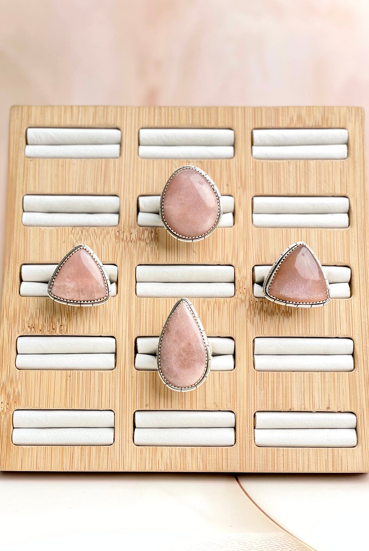 Brown Moonstone Slab Rings-Rings-Krush Kandy, Women's Online Fashion Boutique Located in Phoenix, Arizona (Scottsdale Area)