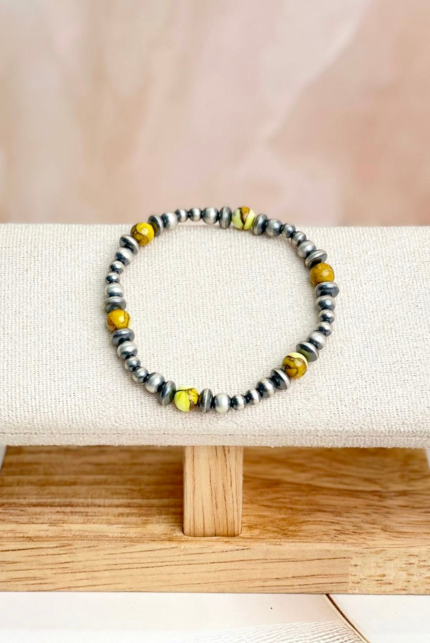 Honey Dahlia Desert Pearl Bracelet-Bracelets-Krush Kandy, Women's Online Fashion Boutique Located in Phoenix, Arizona (Scottsdale Area)