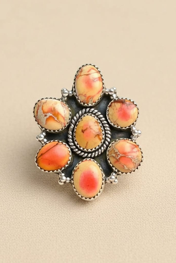 Desert Jasper Multi Cluster Rings-Rings-Krush Kandy, Women's Online Fashion Boutique Located in Phoenix, Arizona (Scottsdale Area)