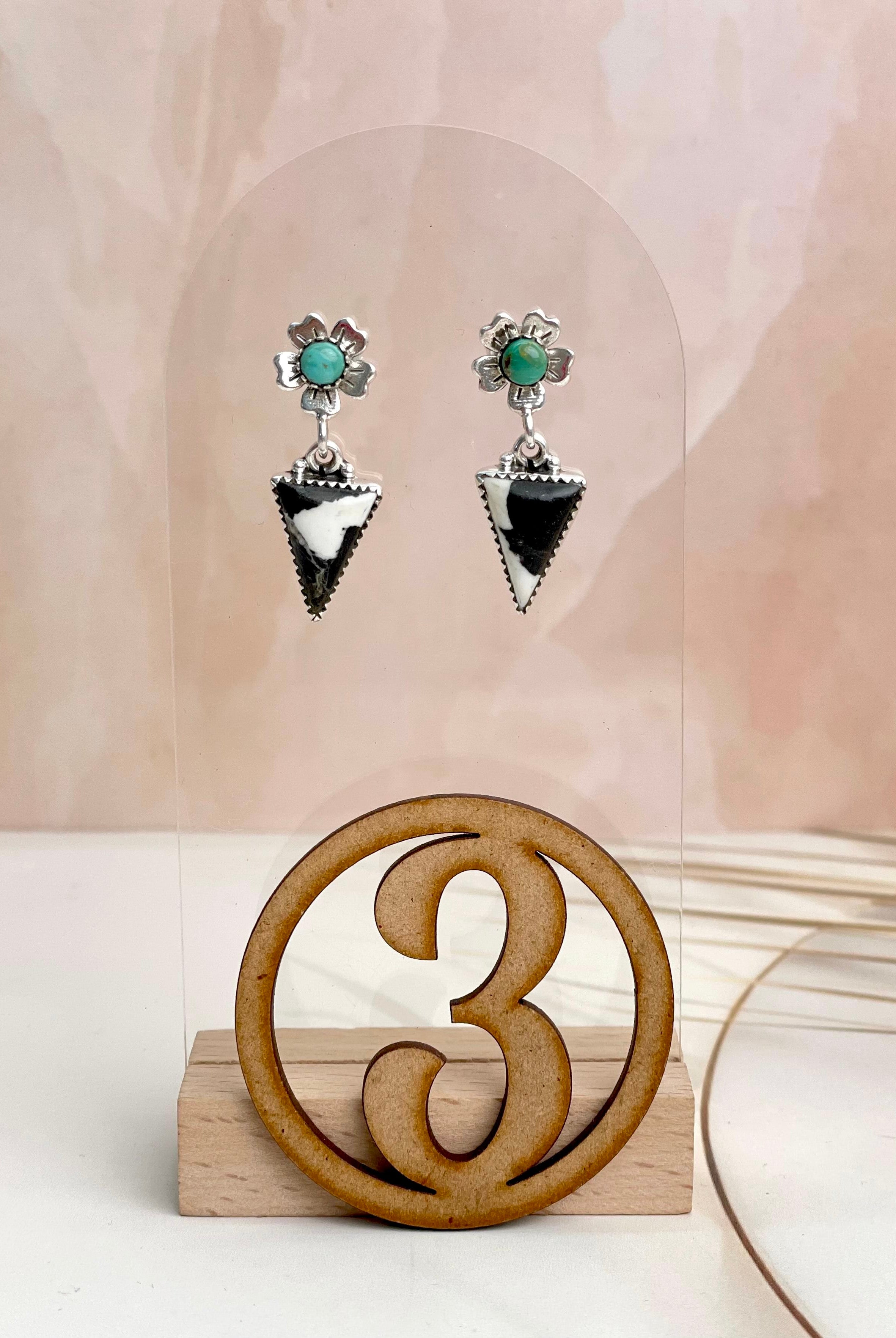 Floral Triad Studs sno 15-Earrings-Krush Kandy, Women's Online Fashion Boutique Located in Phoenix, Arizona (Scottsdale Area)