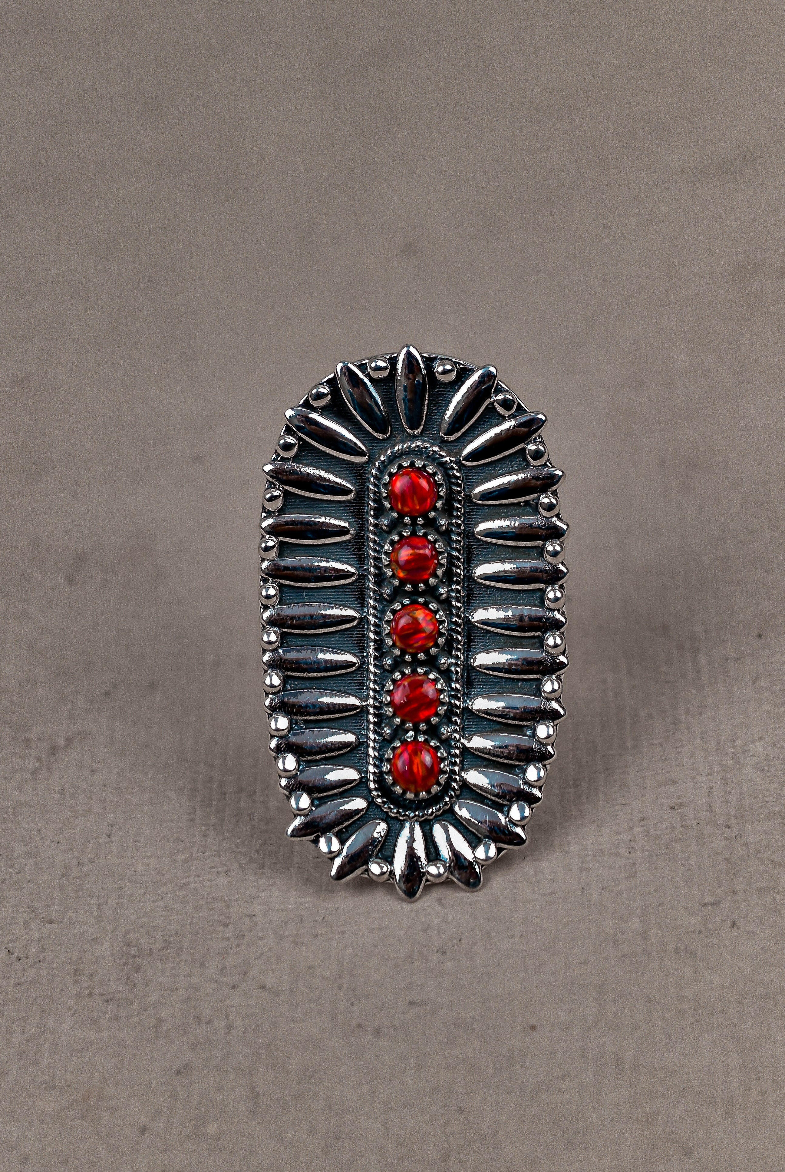 Sterling Silver Jeweled Fossil Crawler Ring-Crawler Rings-Krush Kandy, Women's Online Fashion Boutique Located in Phoenix, Arizona (Scottsdale Area)