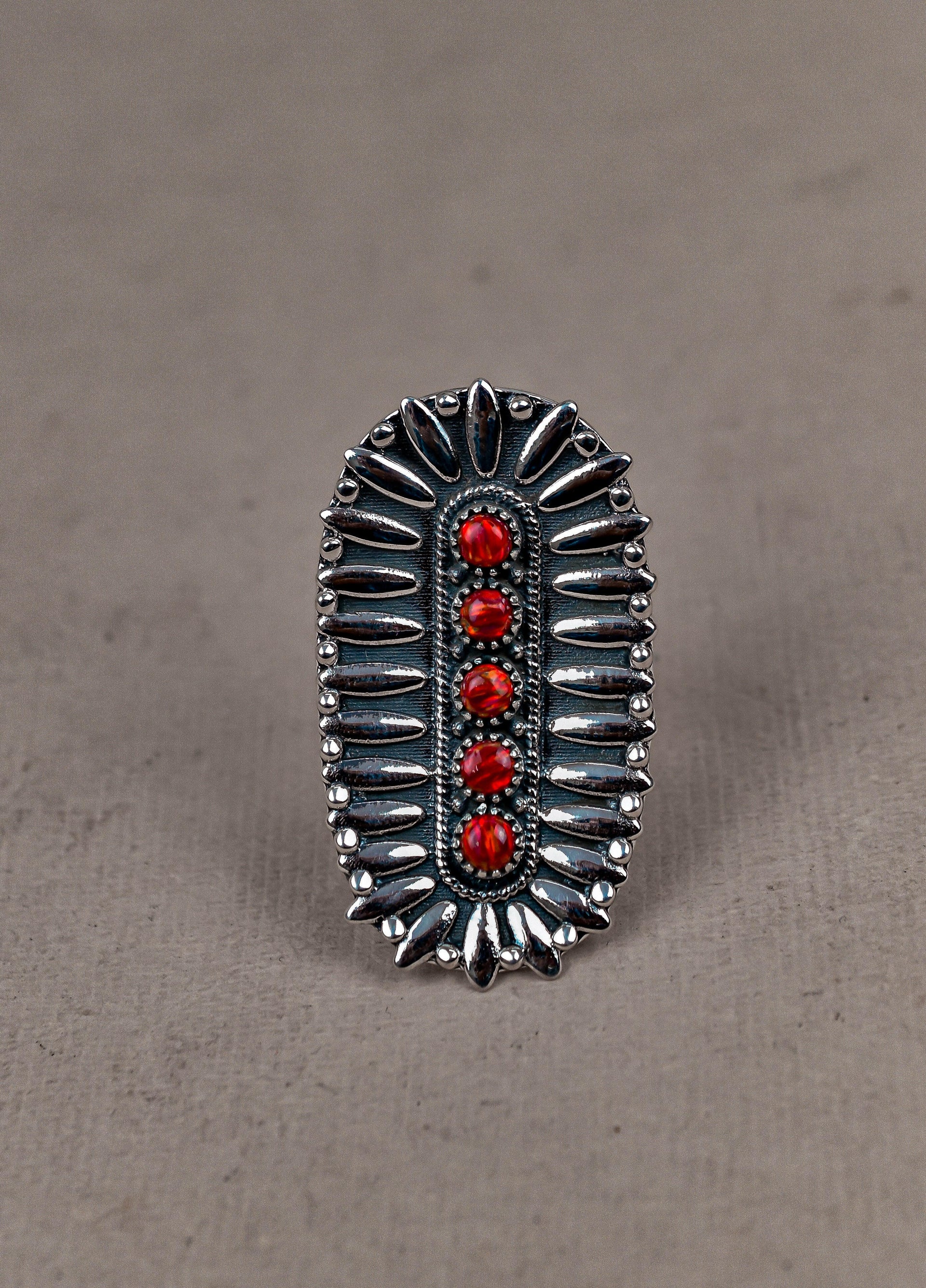 Sterling Silver Jeweled Fossil Crawler Ring-Crawler Rings-Krush Kandy, Women's Online Fashion Boutique Located in Phoenix, Arizona (Scottsdale Area)
