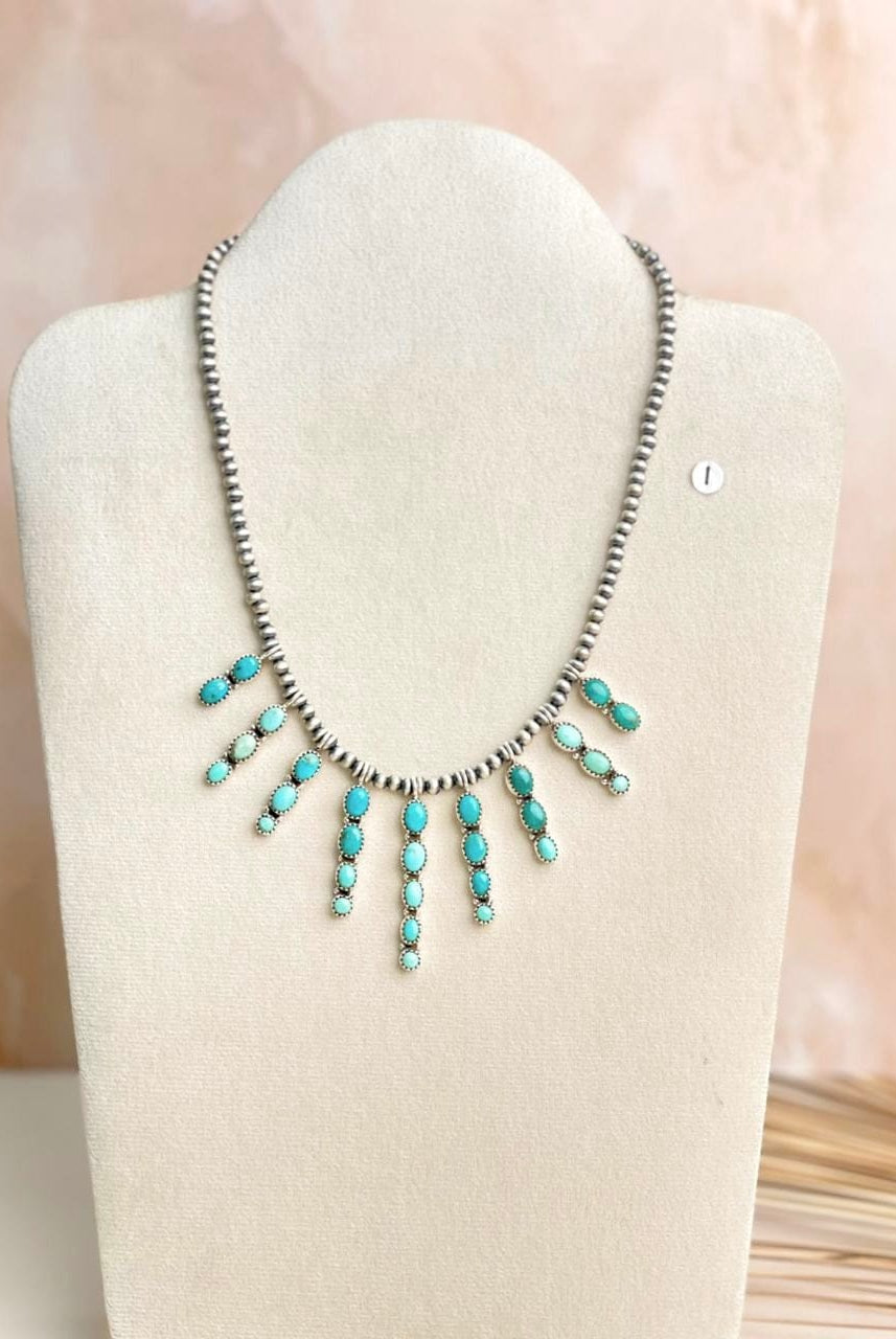 Desert Pearl Stone Drop Necklaces-Necklaces-Krush Kandy, Women's Online Fashion Boutique Located in Phoenix, Arizona (Scottsdale Area)