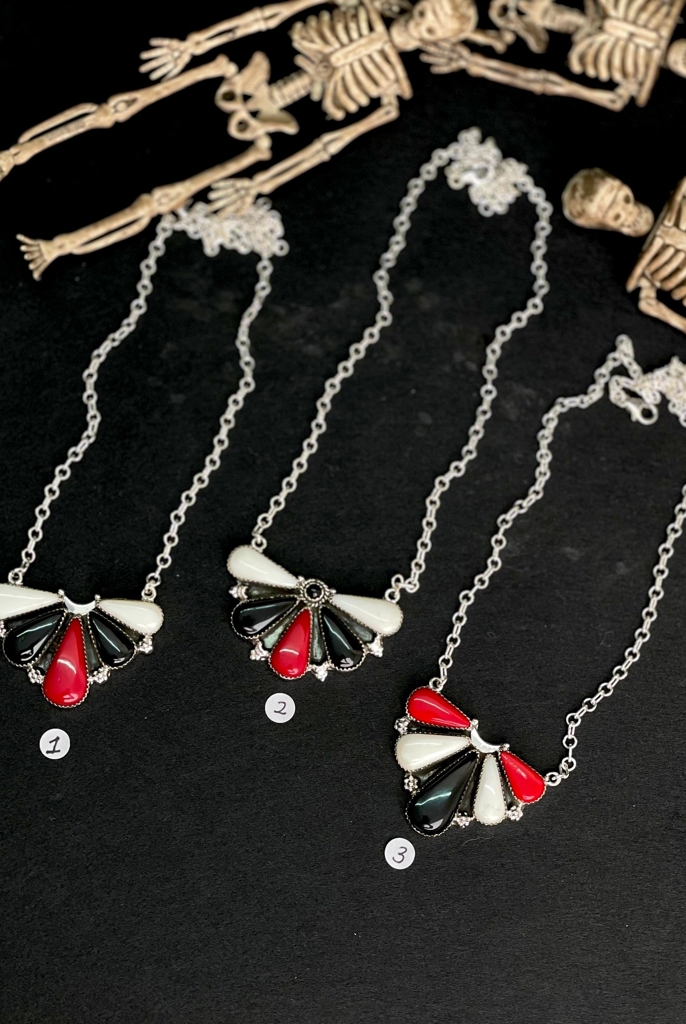 Halloween Half Cluster Necklaces sno 1-Necklaces-Krush Kandy, Women's Online Fashion Boutique Located in Phoenix, Arizona (Scottsdale Area)