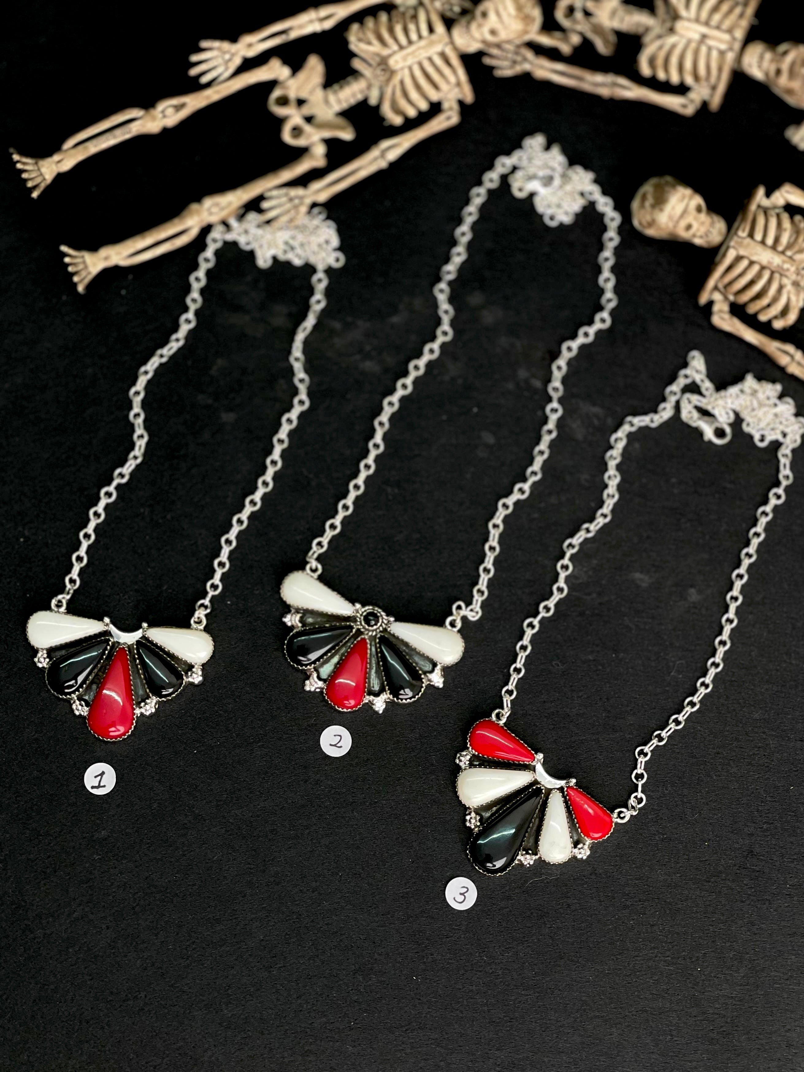 Halloween Half Cluster Necklaces sno 1-Necklaces-Krush Kandy, Women's Online Fashion Boutique Located in Phoenix, Arizona (Scottsdale Area)