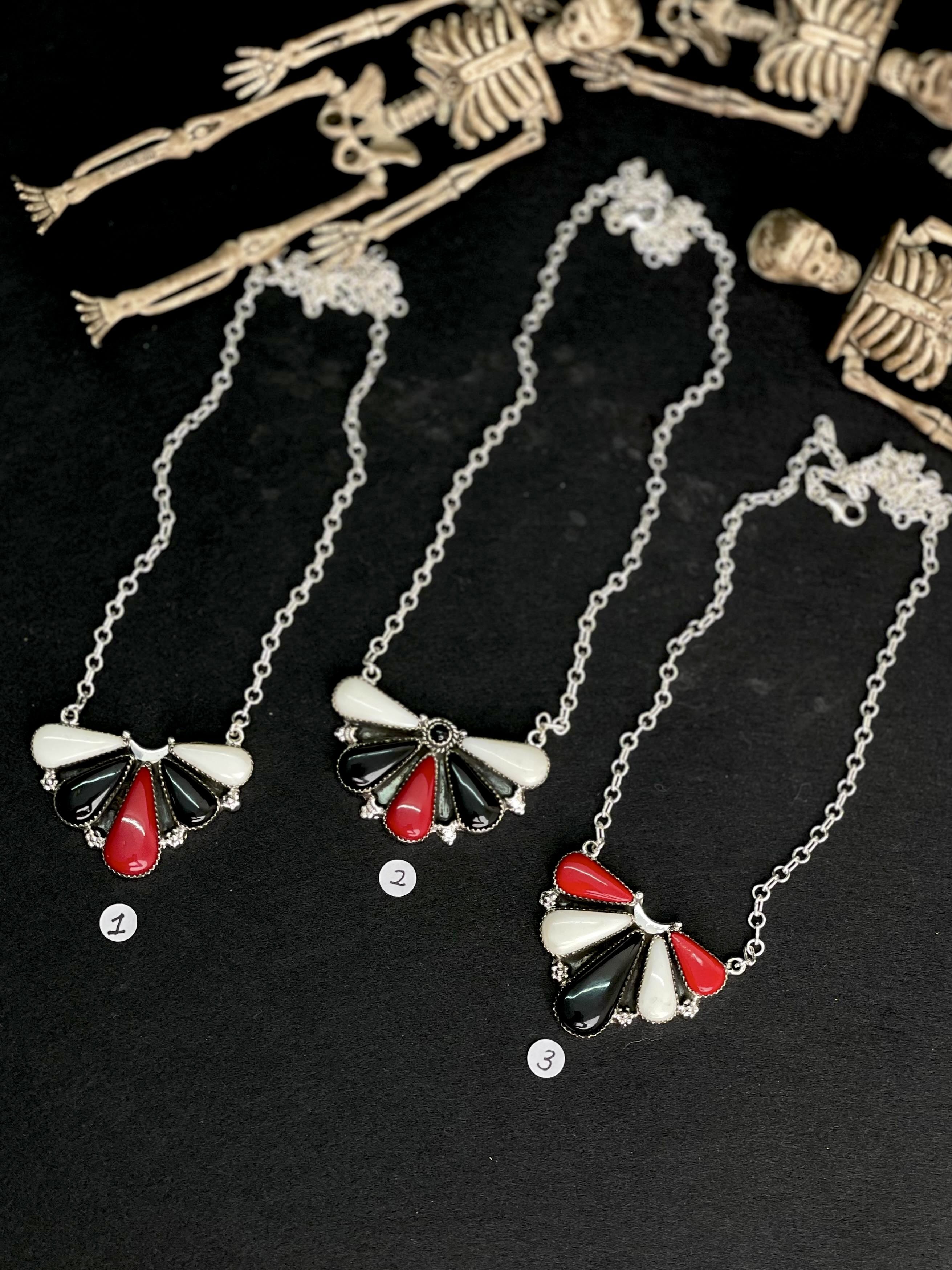 Halloween Half Cluster Necklaces sno 1-Necklaces-Krush Kandy, Women's Online Fashion Boutique Located in Phoenix, Arizona (Scottsdale Area)