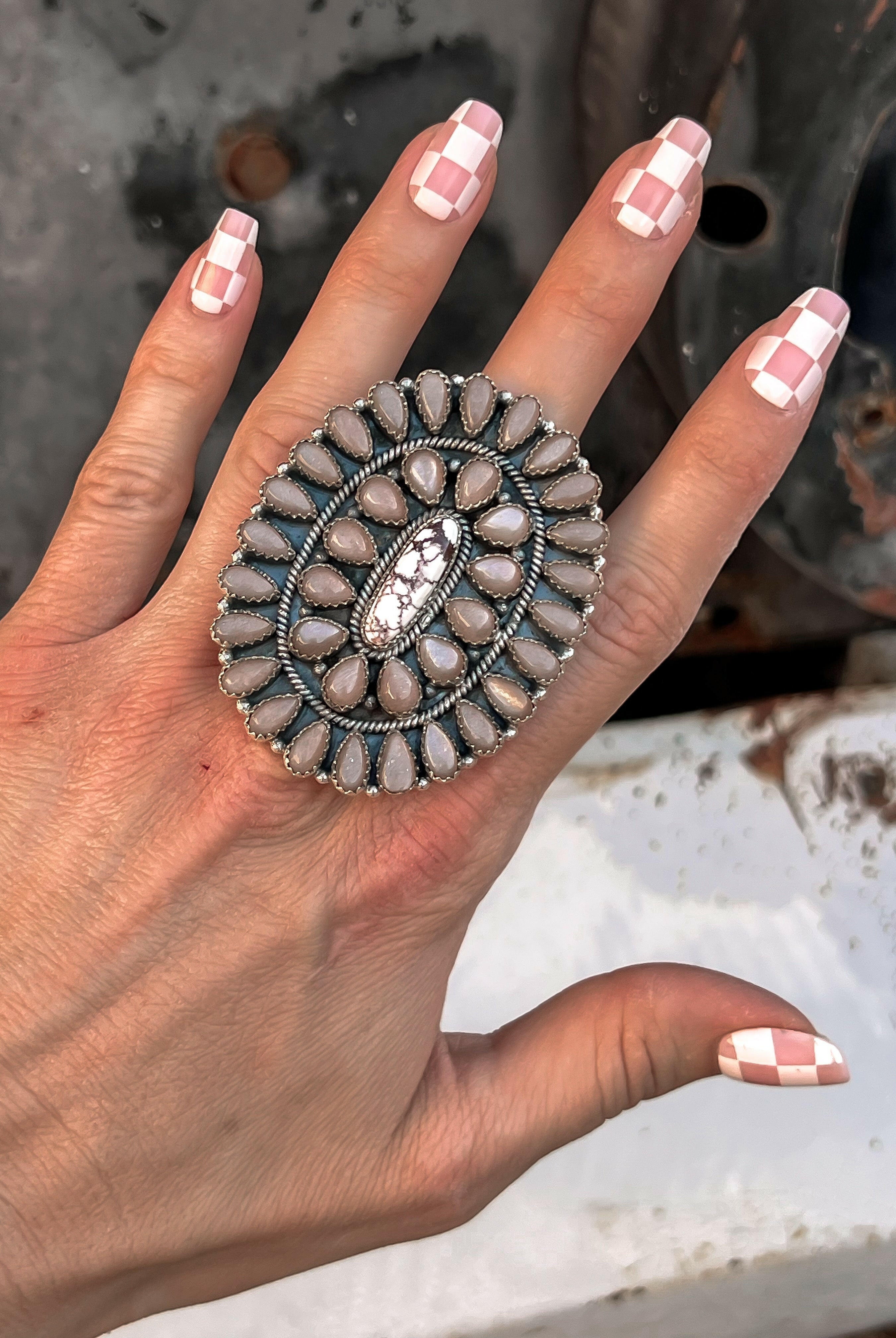Big Mama Concho Ring MADE TO ORDER-Cluster Rings-Krush Kandy, Women's Online Fashion Boutique Located in Phoenix, Arizona (Scottsdale Area)