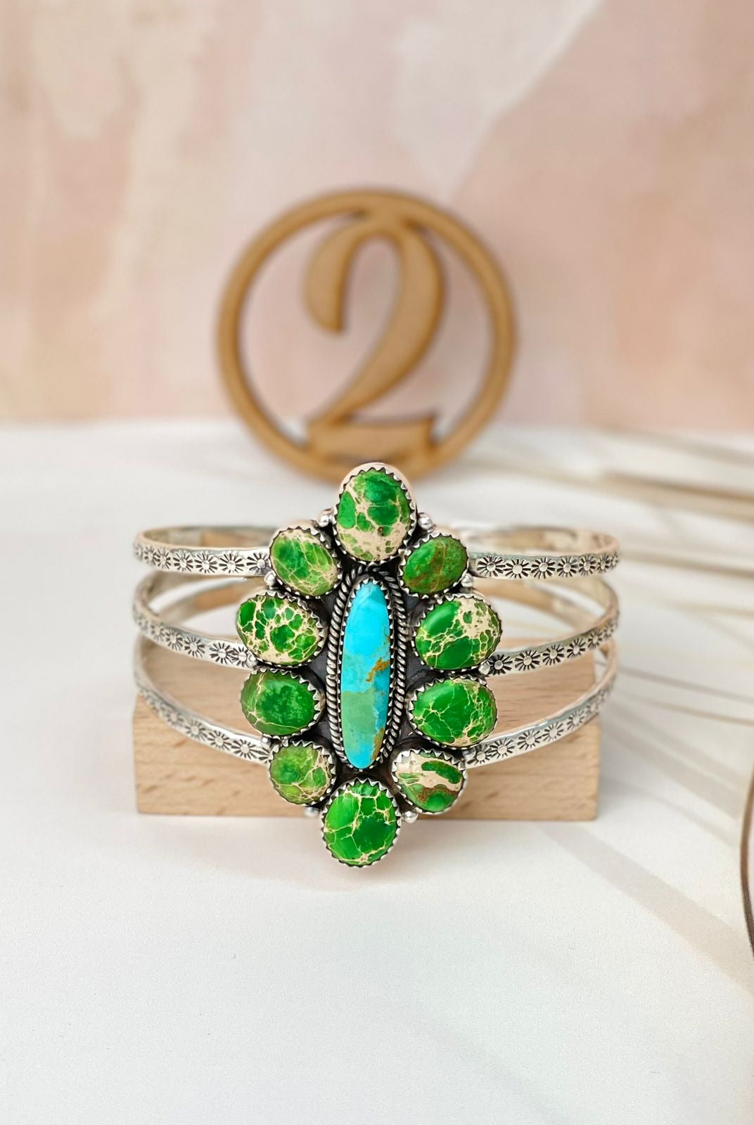 Sterling Stamped Cluster Cuffs-Bracelets-Krush Kandy, Women's Online Fashion Boutique Located in Phoenix, Arizona (Scottsdale Area)