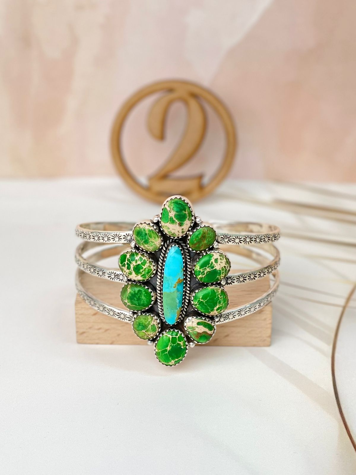 Sterling Stamped Cluster Cuffs-Bracelets-Krush Kandy, Women's Online Fashion Boutique Located in Phoenix, Arizona (Scottsdale Area)