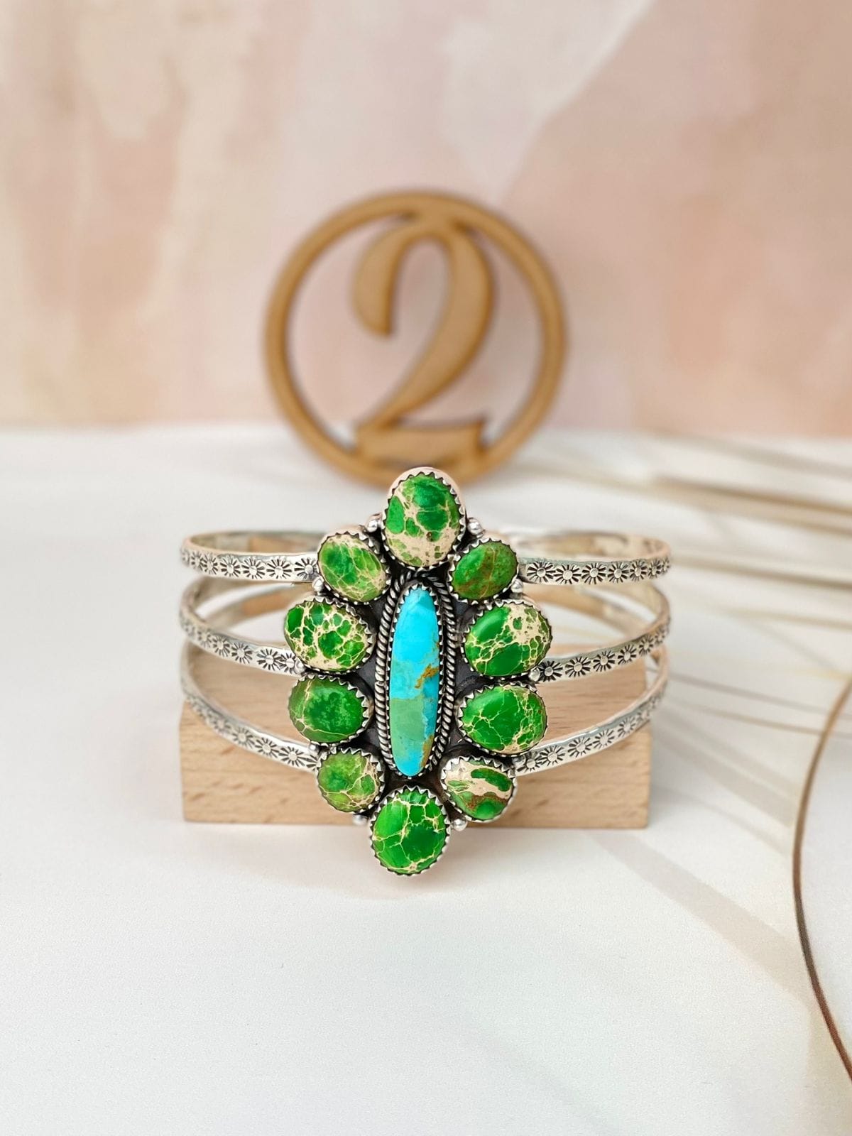 Sterling Stamped Cluster Cuffs-Bracelets-Krush Kandy, Women's Online Fashion Boutique Located in Phoenix, Arizona (Scottsdale Area)