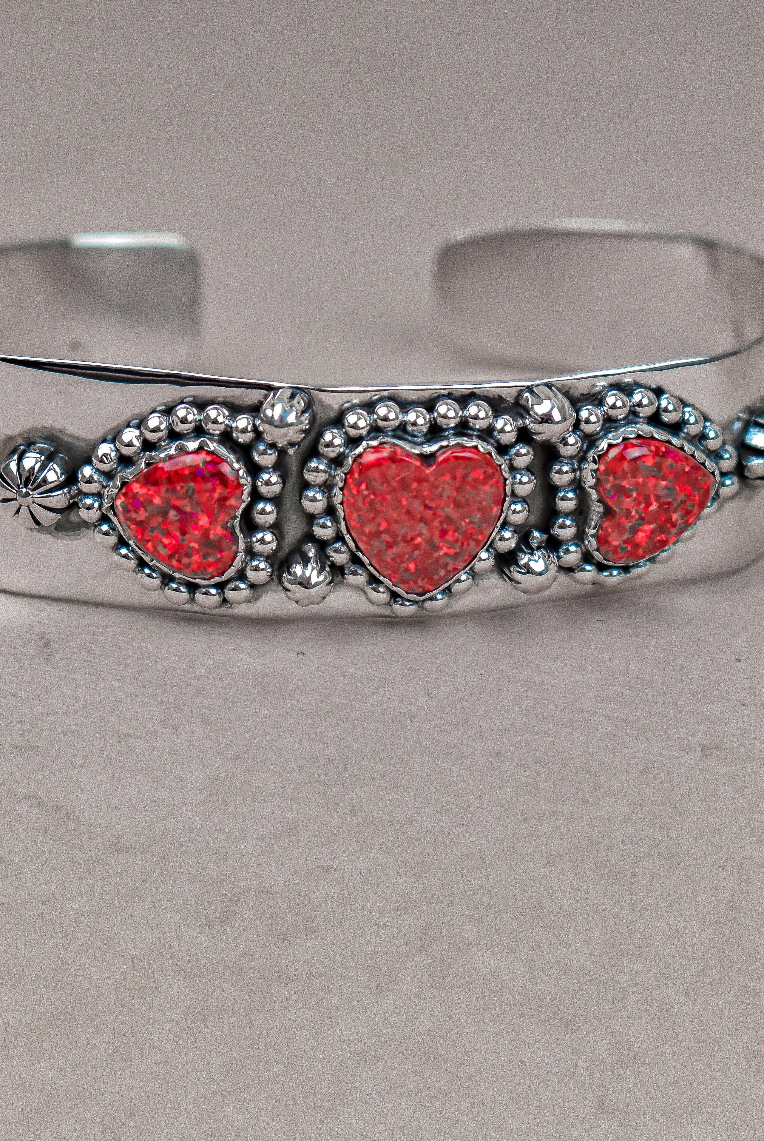 Heartfelt Trio Cuff Bracelet-Cuffs-Krush Kandy, Women's Online Fashion Boutique Located in Phoenix, Arizona (Scottsdale Area)