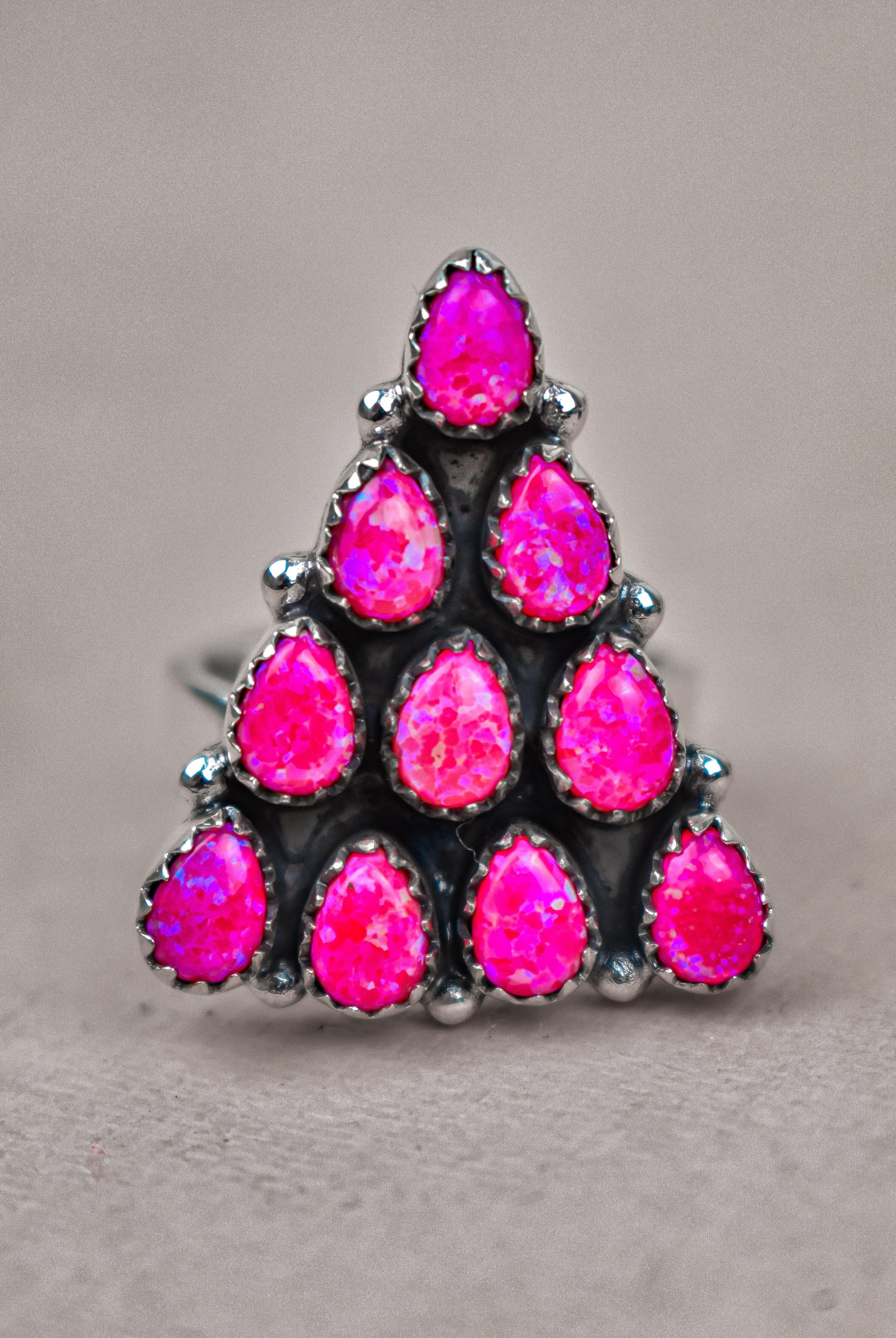 Pyramid Prism Gemstone Ring-Cluster Rings-Krush Kandy, Women's Online Fashion Boutique Located in Phoenix, Arizona (Scottsdale Area)