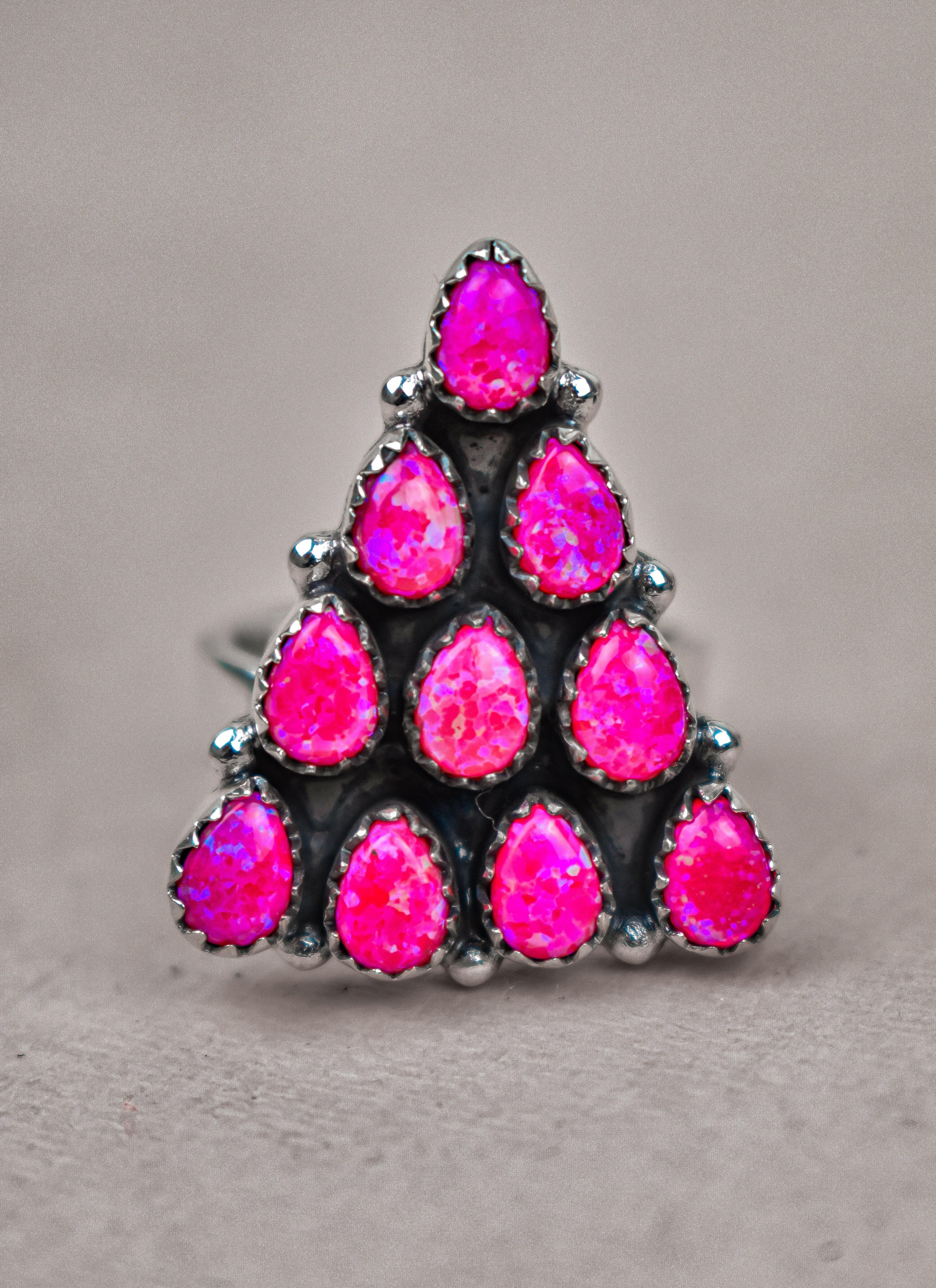 Pyramid Prism Gemstone Ring-Cluster Rings-Krush Kandy, Women's Online Fashion Boutique Located in Phoenix, Arizona (Scottsdale Area)