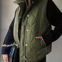 Lux Quilted Puffer Vest-Jackets-Krush Kandy, Women's Online Fashion Boutique Located in Phoenix, Arizona (Scottsdale Area)