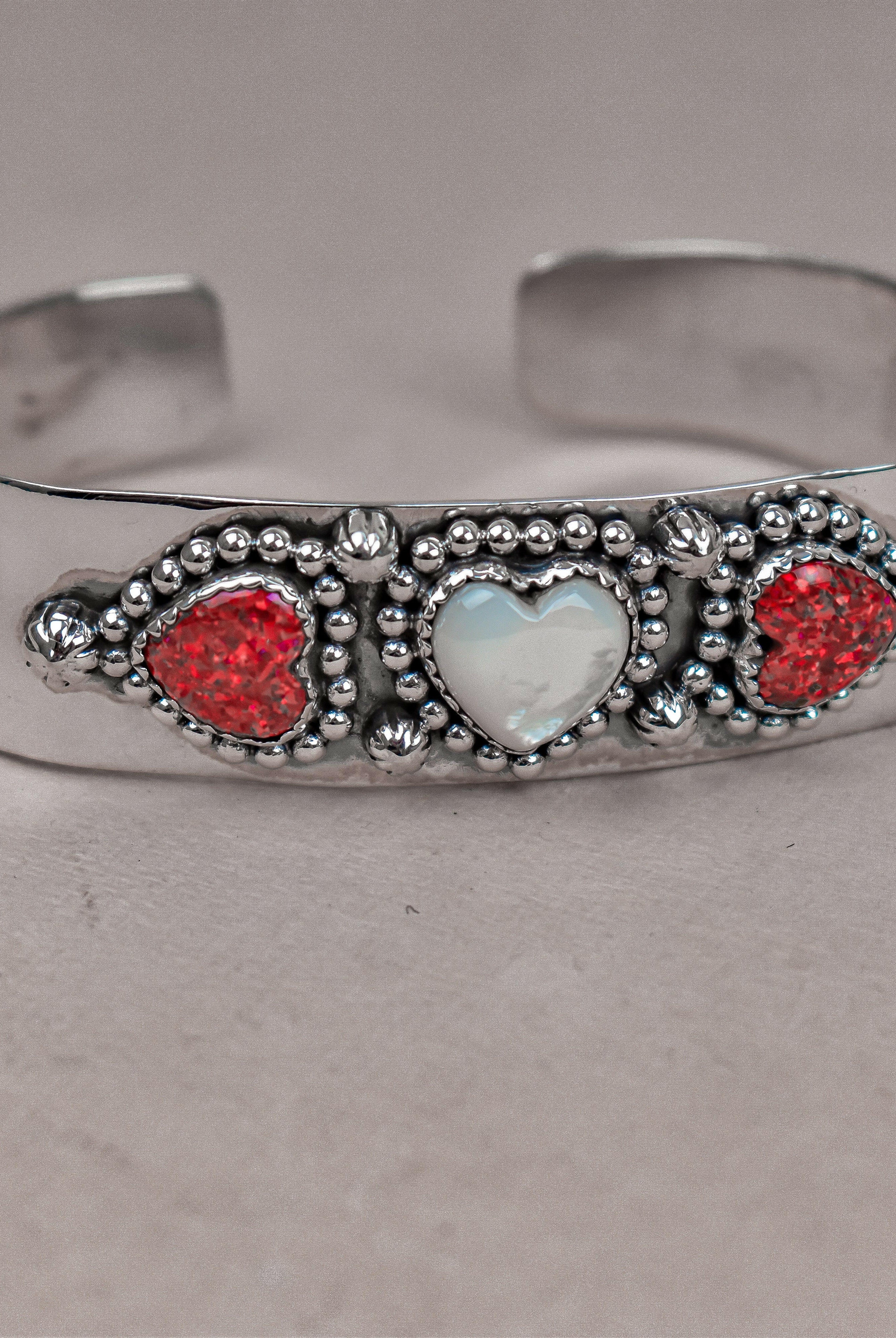Heartfelt Trio Cuff Bracelet-Cuffs-Krush Kandy, Women's Online Fashion Boutique Located in Phoenix, Arizona (Scottsdale Area)