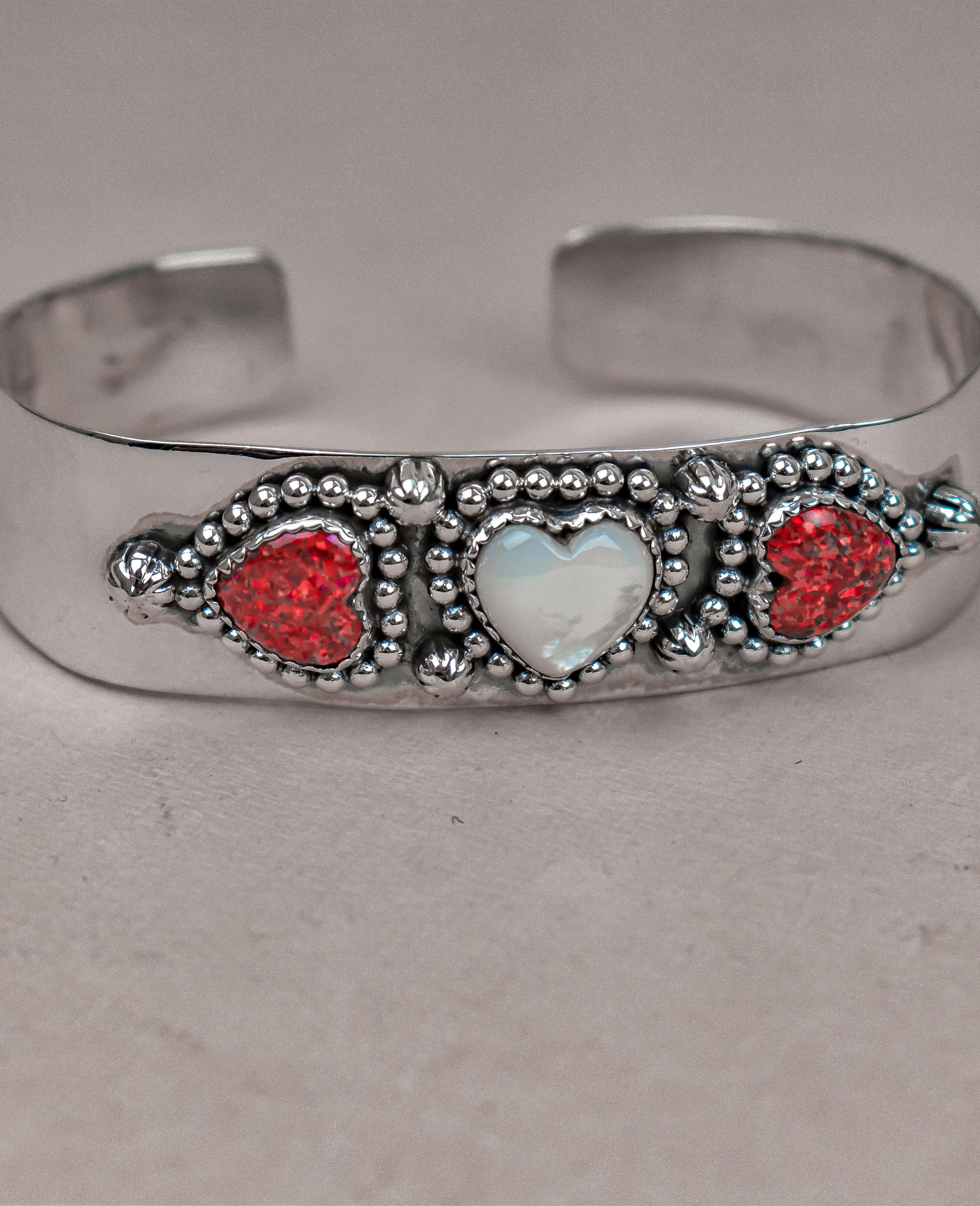 Heartfelt Trio Cuff Bracelet-Cuffs-Krush Kandy, Women's Online Fashion Boutique Located in Phoenix, Arizona (Scottsdale Area)