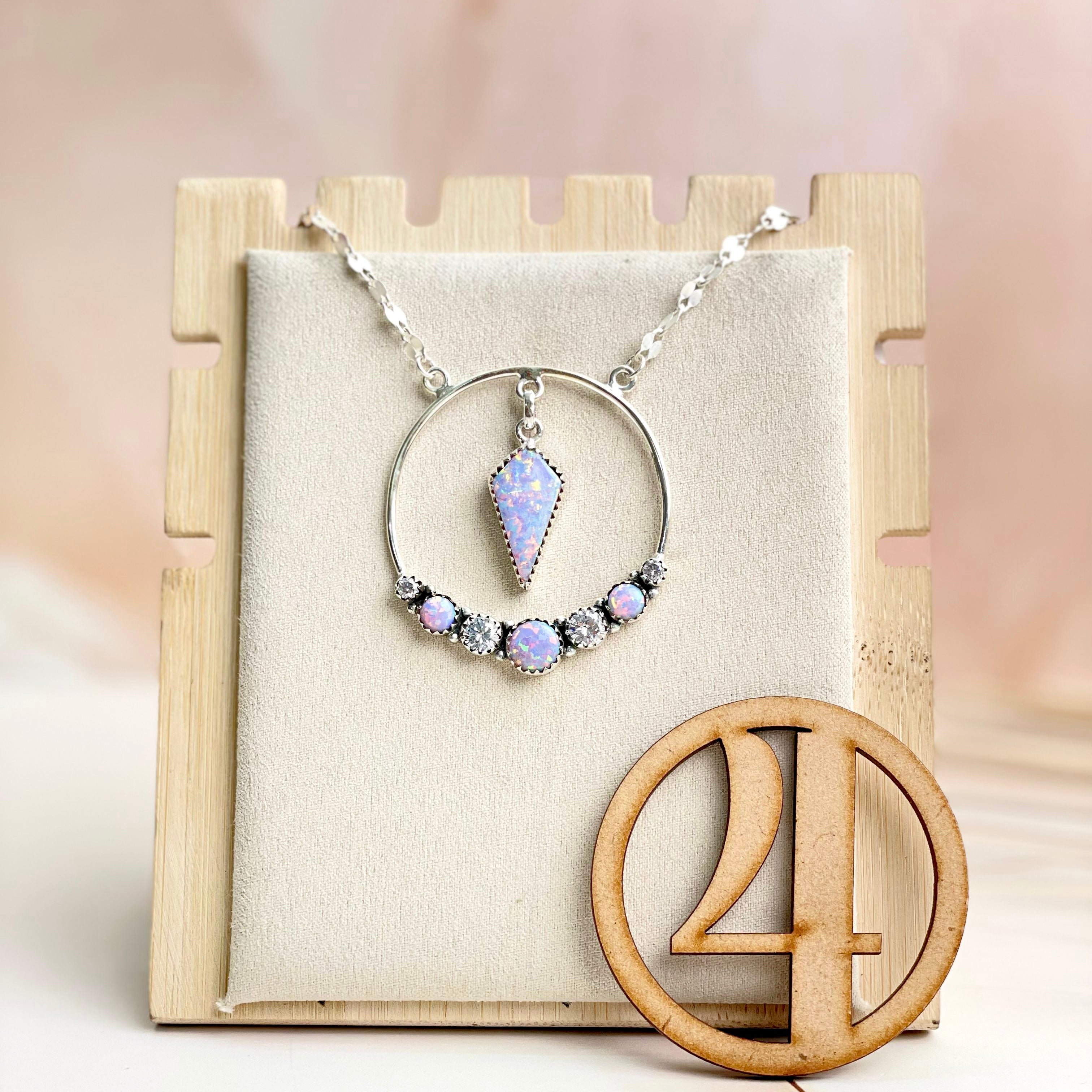 Boho Opal Tassels Necklace Sno 23-Necklaces-Krush Kandy, Women's Online Fashion Boutique Located in Phoenix, Arizona (Scottsdale Area)