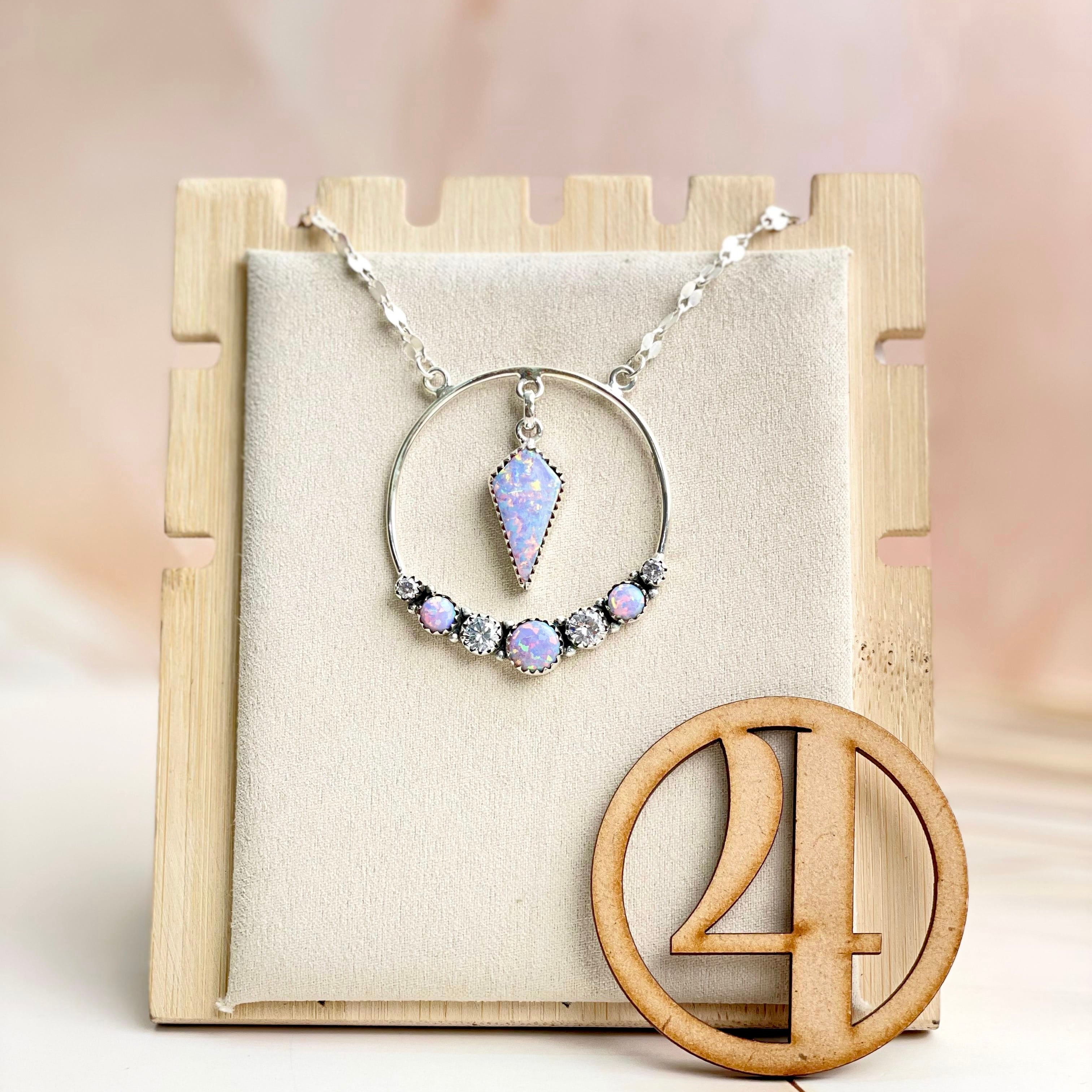 Boho Opal Tassels Necklace Sno 23-Necklaces-Krush Kandy, Women's Online Fashion Boutique Located in Phoenix, Arizona (Scottsdale Area)