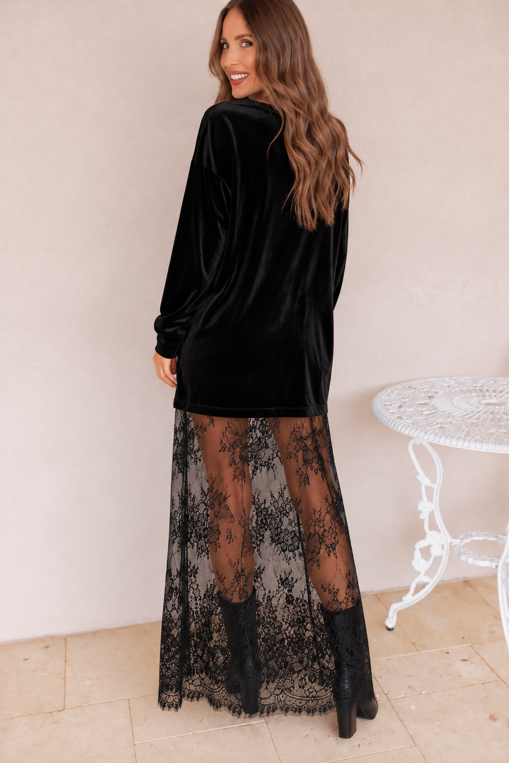 Elegant Black Velvet and Lace Lookbook.png